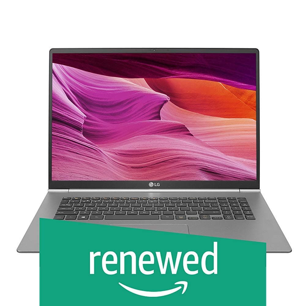 (Renewed) LG Gram 17Z990 2019 17.0-inch Laptop (Core i7-8565U/8GB/512GB SSD/Windows 10 64-bit/Intel UHD 620 Graphics), Dark Silver