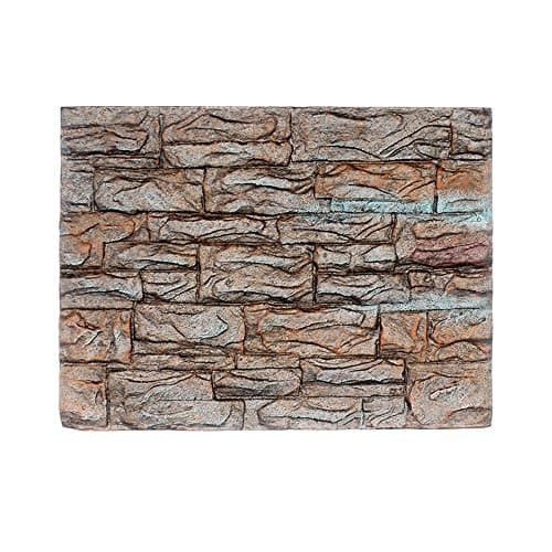 Gbell Aquarium 3D Foam Rock Reptile Stone Decor Cuttable Aquarium Background Backdrop Fish Tank Board Decor,1Pcs