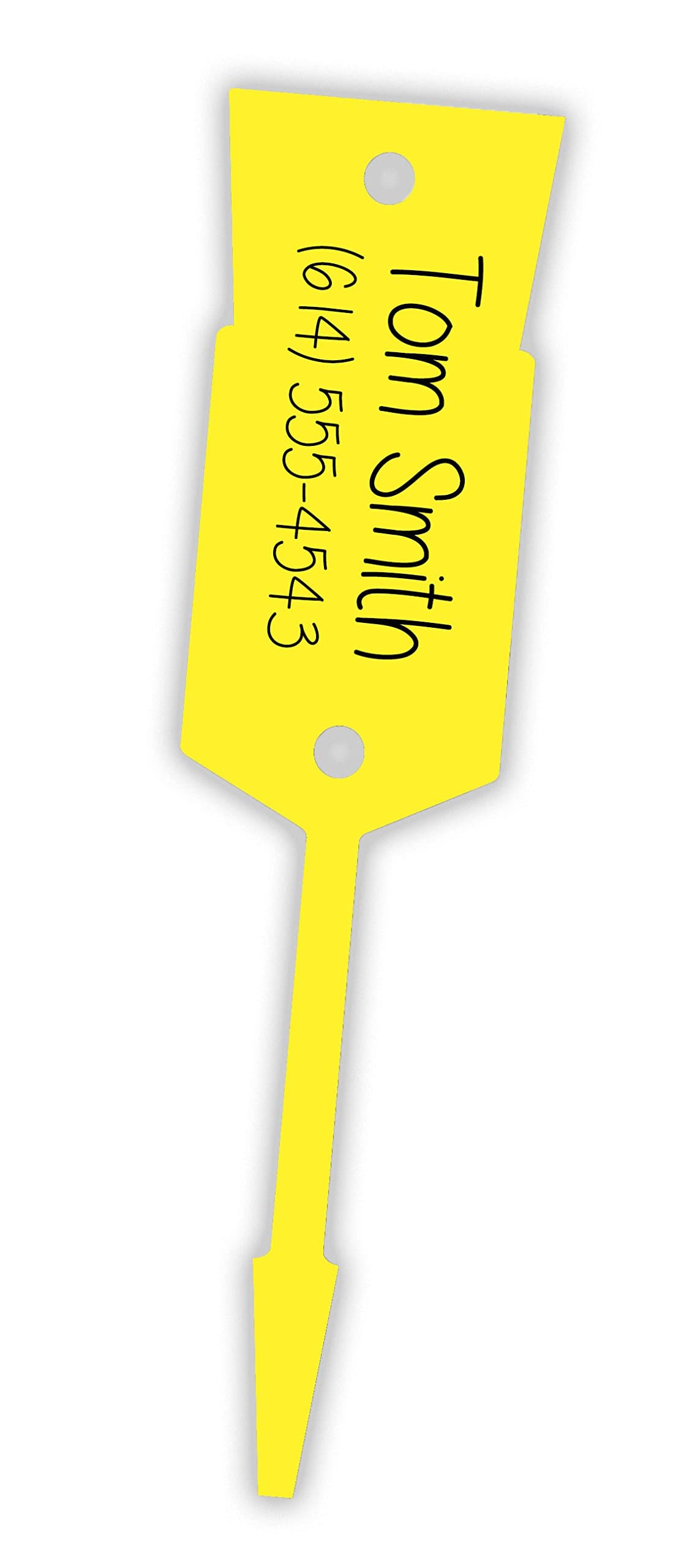 Yellow - Large Arrow Key Tags/ID Tags Light Weight Economy Tags - Size: 5" x 1 3/16" (1,000 Per Pack)