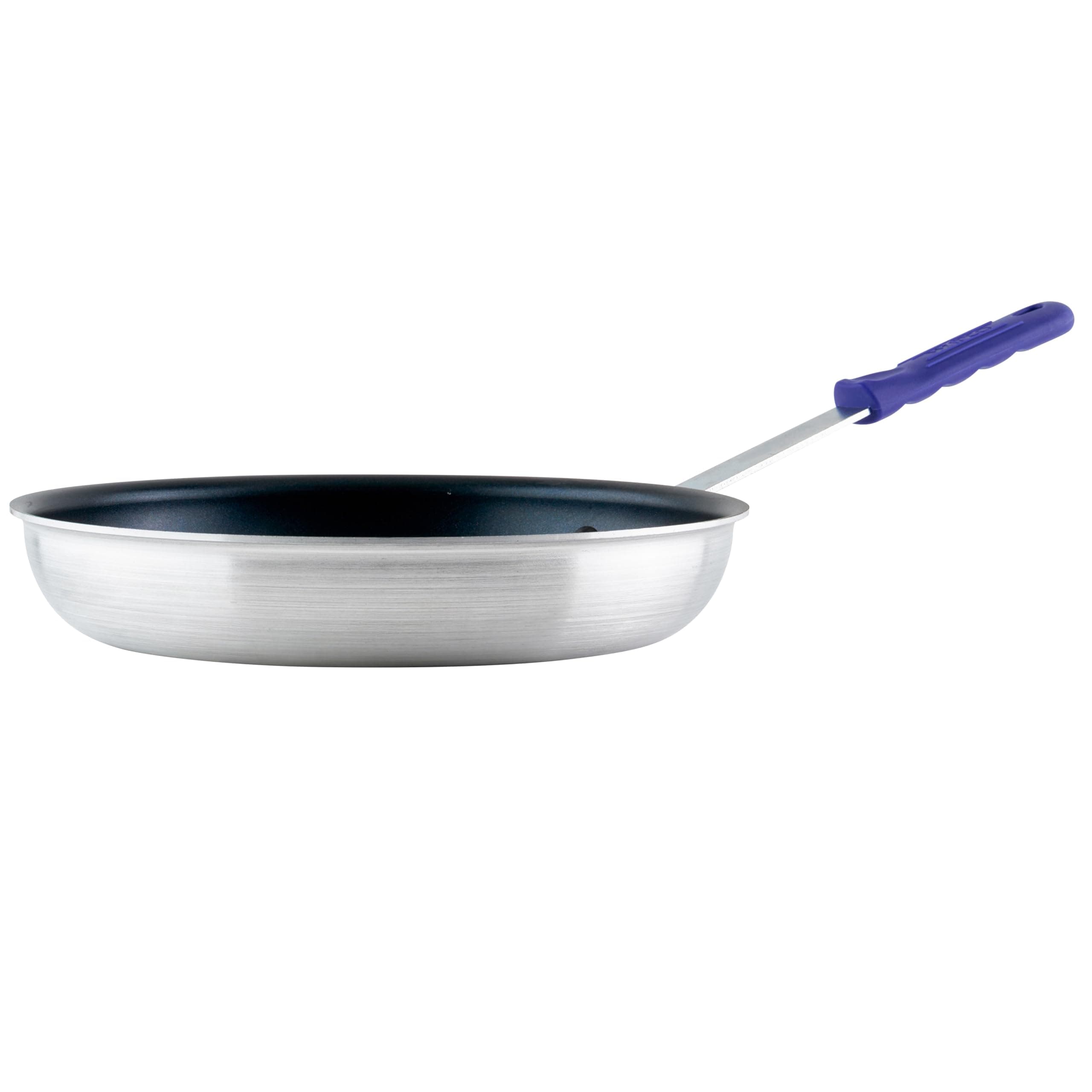 Winco Commercial-Grade Aluminum Fry Pan with Stay Cool Handle, Induction Compatible, Non-Stick Finish, 12"