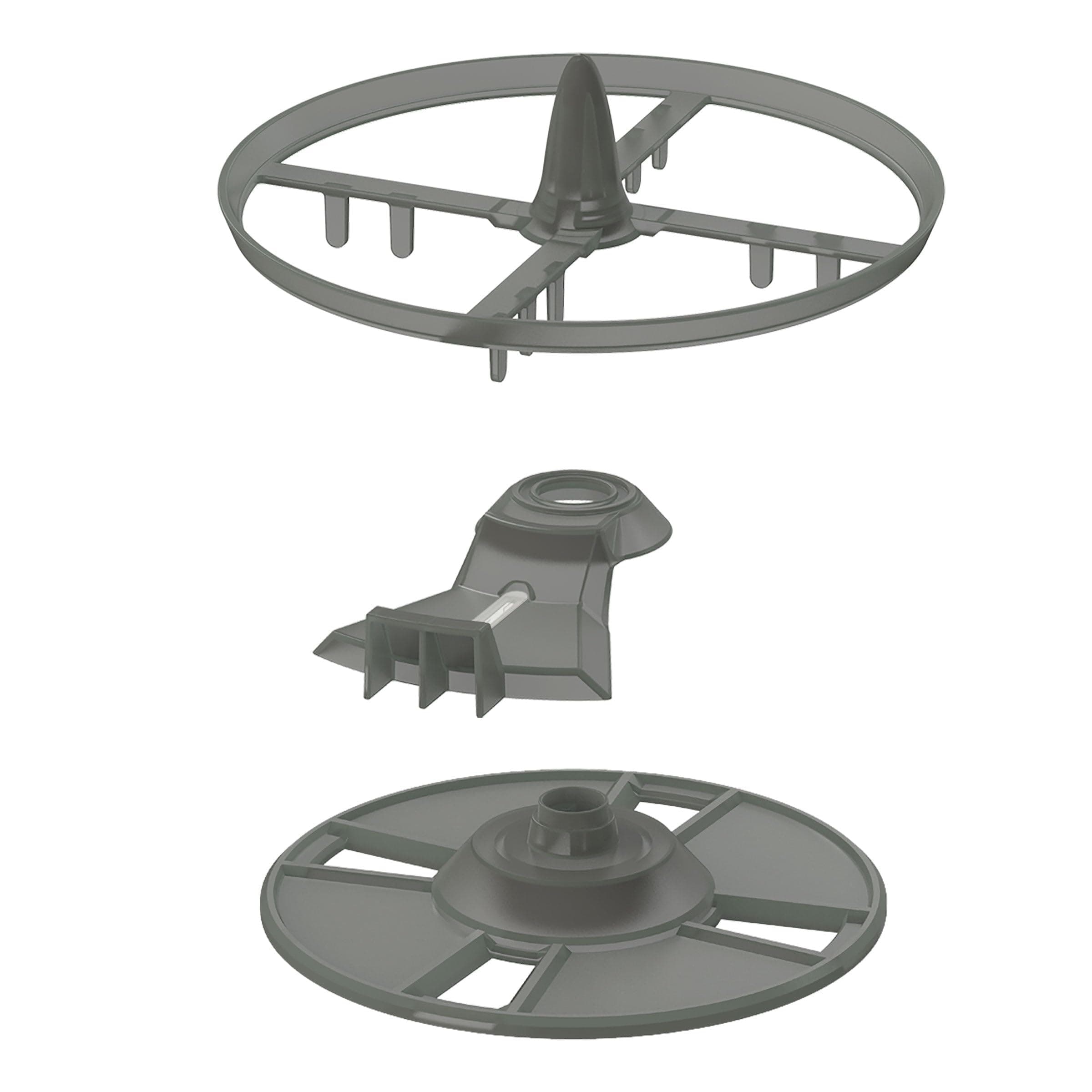 Baby Brezza Formula Pro Advanced Replacement Stirring Wheel, Locking Cover, and Measuring Wheel Set aka Orange Parts, Grey