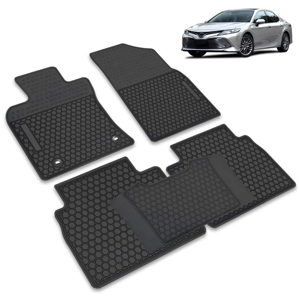 Leesville Car Floor Mats for Toyota Camry XV70 2018-2019 All Weather Black Auto Floor Mats Car Accessories（2018-2019 Toyota Camry XV70）