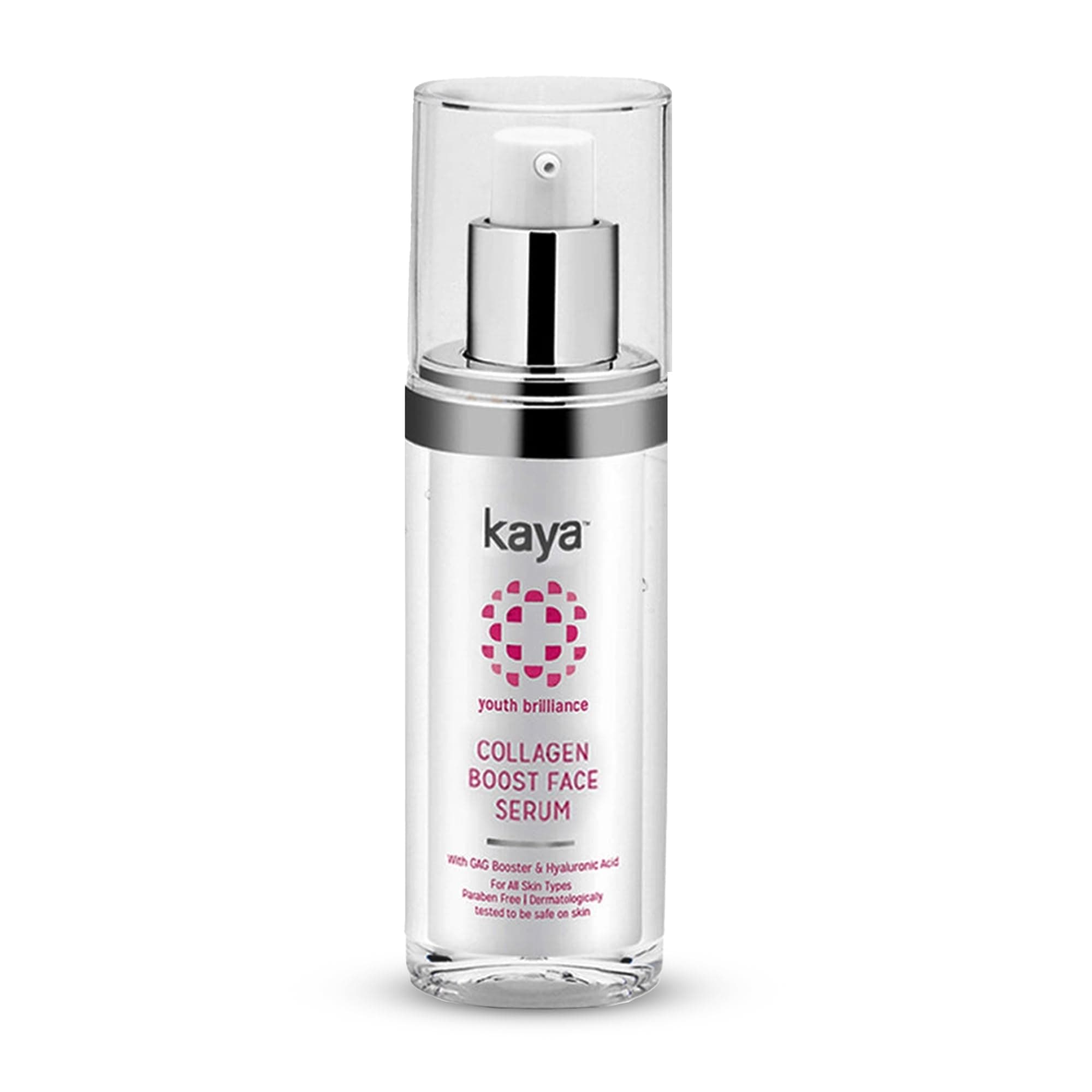 Kaya Collagen Boost Face Serum | Fine Lines & Wrinkles Reduction | Collage Booster | Light Weight Face Serum | Hydration | Paraben Free | 30ml