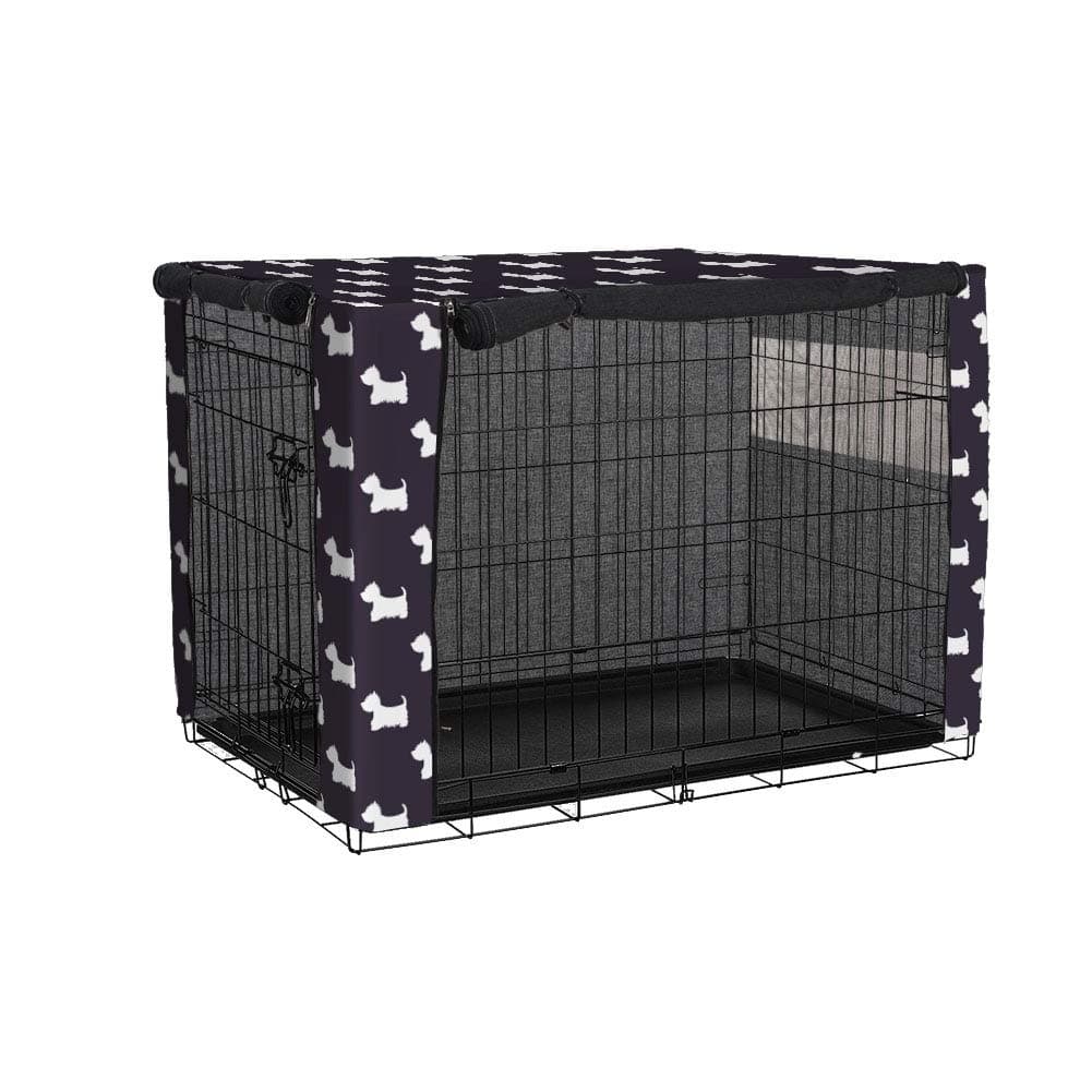 TUYU Dog Crate Cover Windproof,Durable Pet Kennel Cover for Medium/Large Dogs, Polyester Dog Cage Cover for Your Puppy Dogs 1911FCZ0115Y06 (M(37L*24W*25H) in)