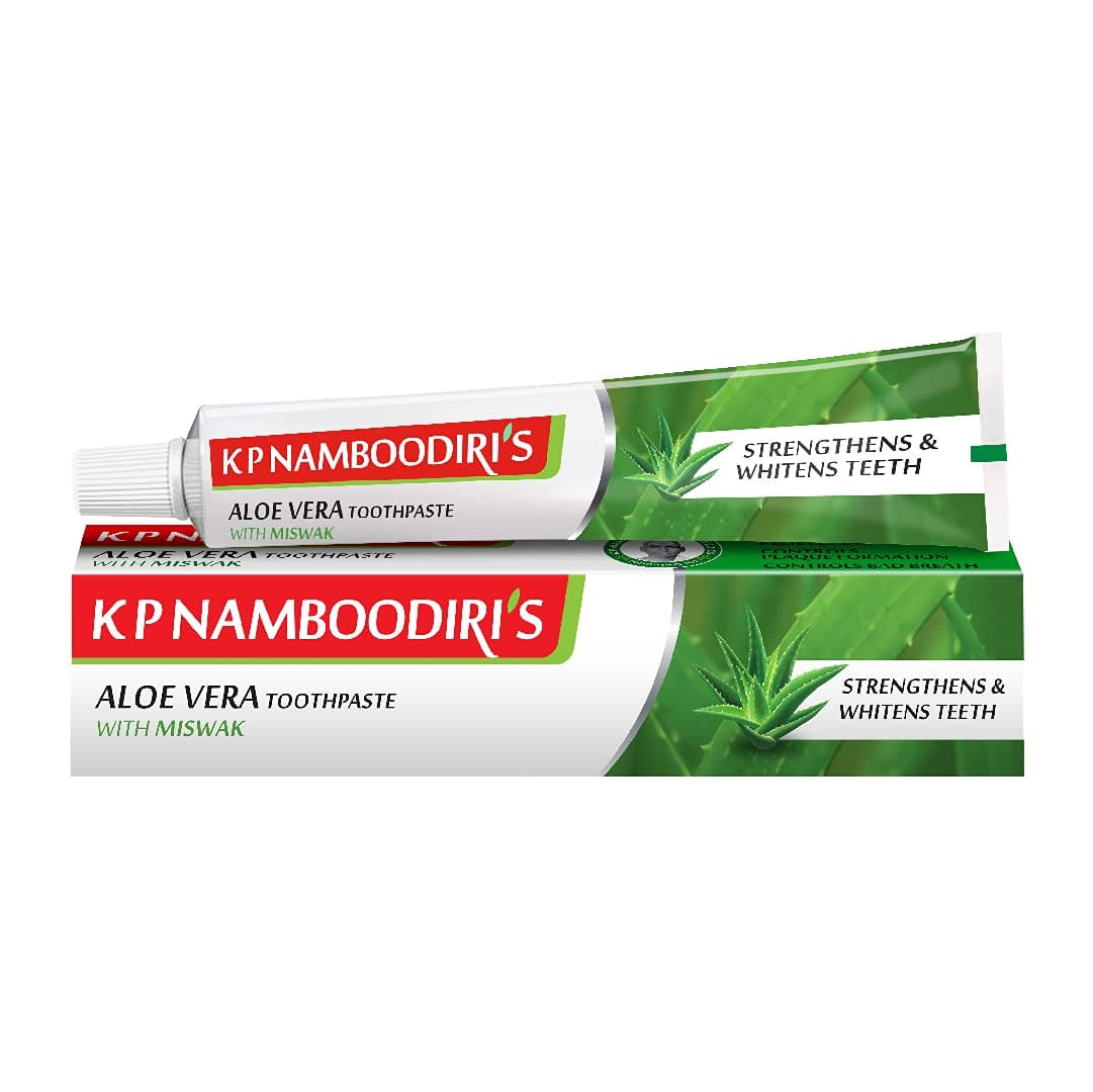 K P Namboodiri's Aloe Vera Herbal Tooth Paste 100 Gram (2 Pack)