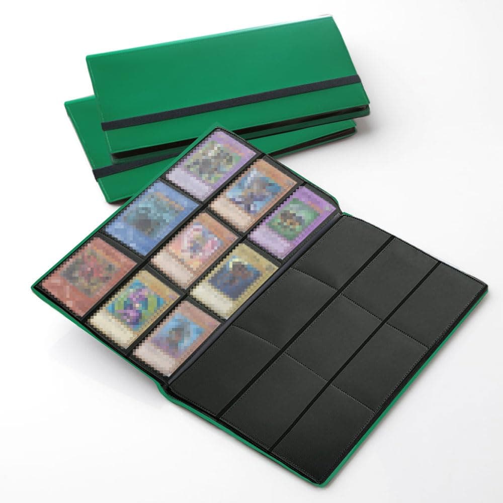 360 Pockets Trading Card Sleeves, Side Loading Pocket Binder, Album Pages Card Collector Coin Holders Wallets Sleeves Set
