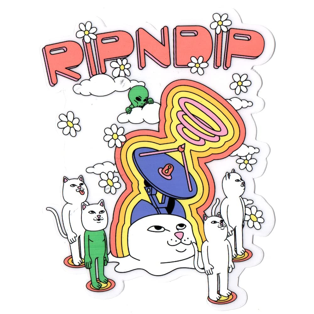 Rip N DipRip N Dip Skateboard Sticker - 11cm high Approx Skate cat ripndip Lord nermal