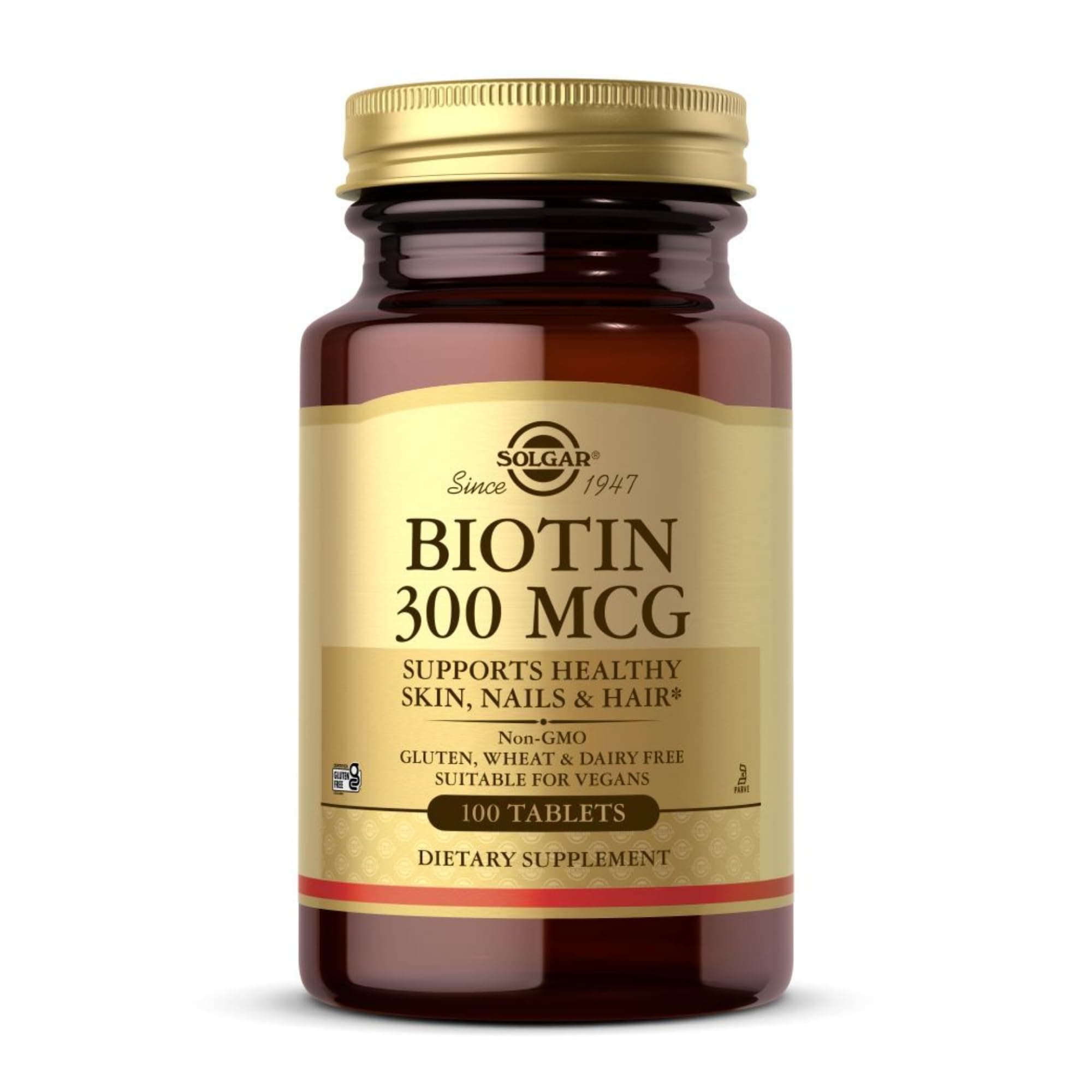 Biotin 300mcg Solgar 100 Tabs