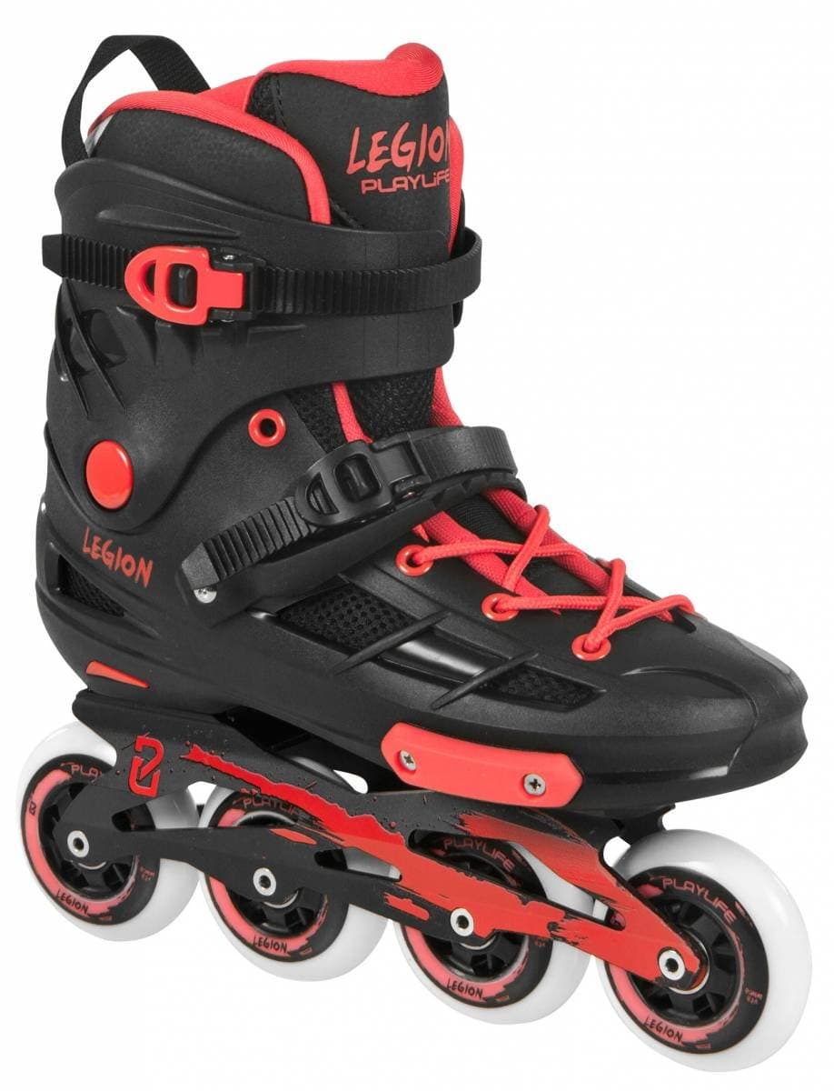 Playlife Legion Free Skating Inline Skates Black/Red (Black/Red)