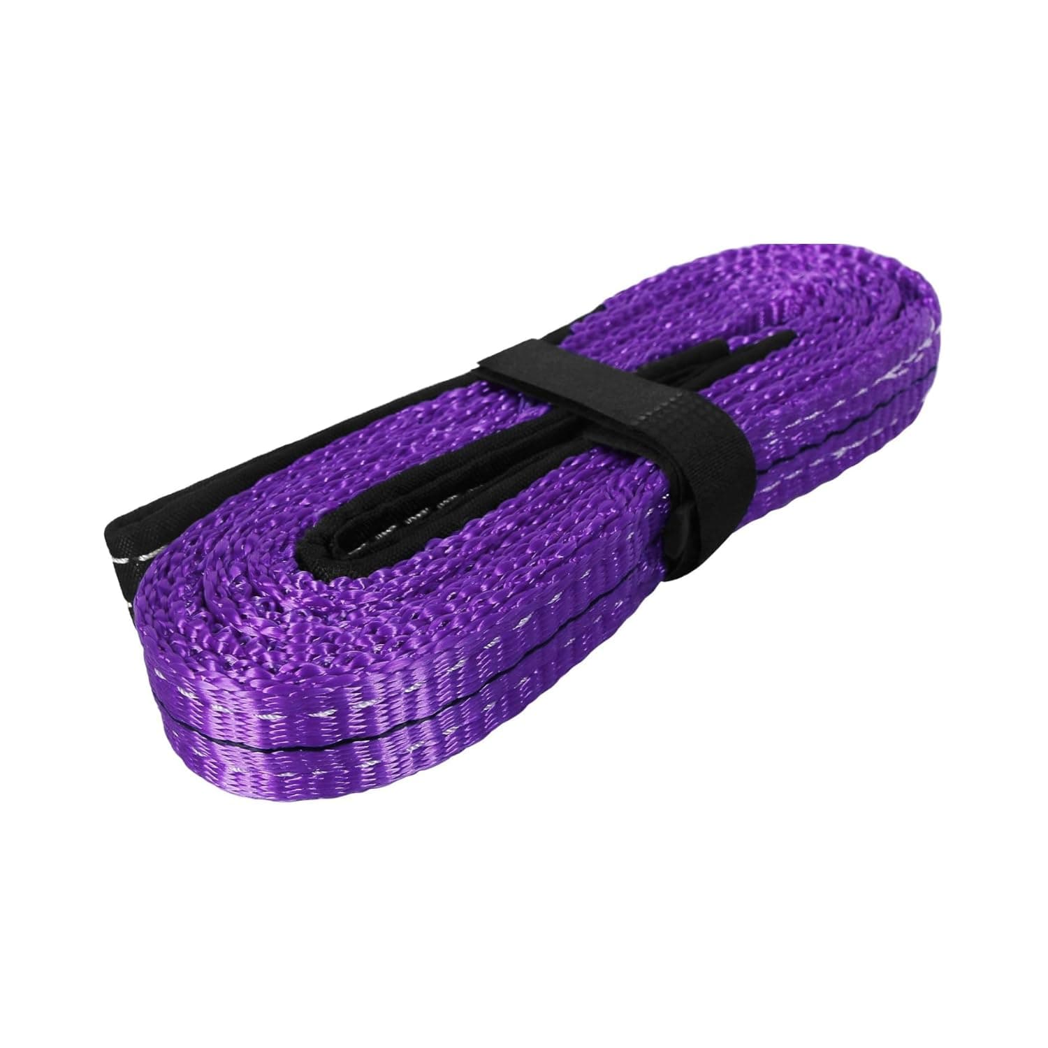 Conclood India Closing Webbing Sling Lifting Belt | Towing Vehicle | For Lifting Heavy Weight | Use for Handling materials in warehouses | Polyeste Material | Purple Color (1 Ton 6 Meter).