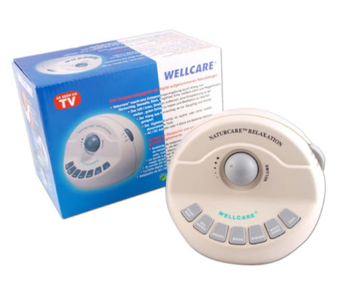 Sound relaxation machine by wellcare - naturcare white noise tinnitus sleep aid