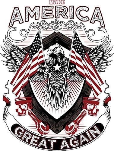 MAGA Make America Great Again Piston Biker Vinyl Decal Bumper Wall Laptop Window Sticker 5"