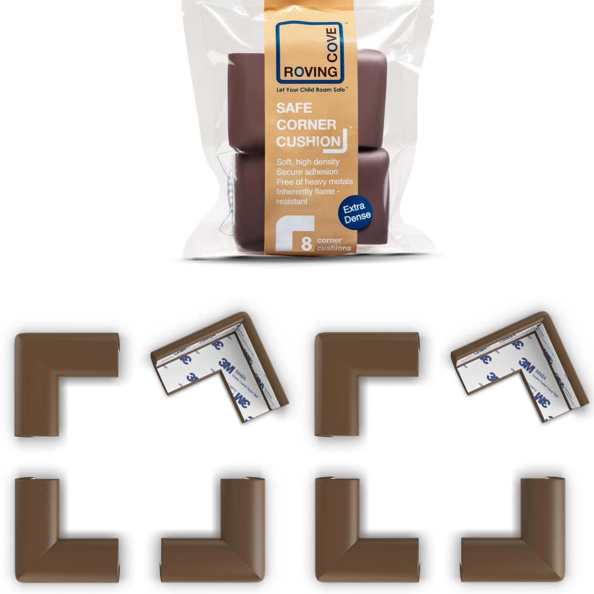 Roving Cove SlimFit Corner Guards - 8 Small Corners