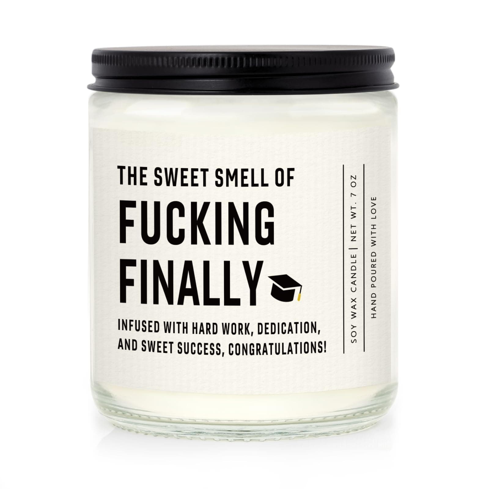 Shqiueos Funny Graduation Gifts for Her Him, Graduation Candle for Women Men Lavender Scented 7oz, 2026 Graduations Gifts for Masters Degree, College, High School, PhD Grad Gift for Nurse Law School