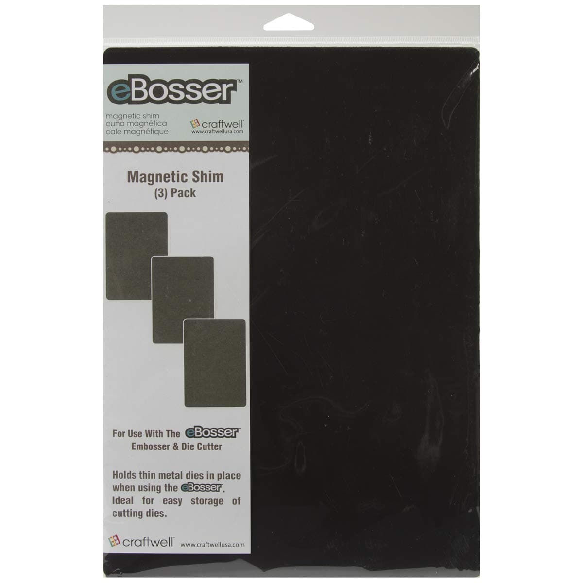 Craftwell EBMAG eBosser Magnetic Shim, 3-Pack , Black