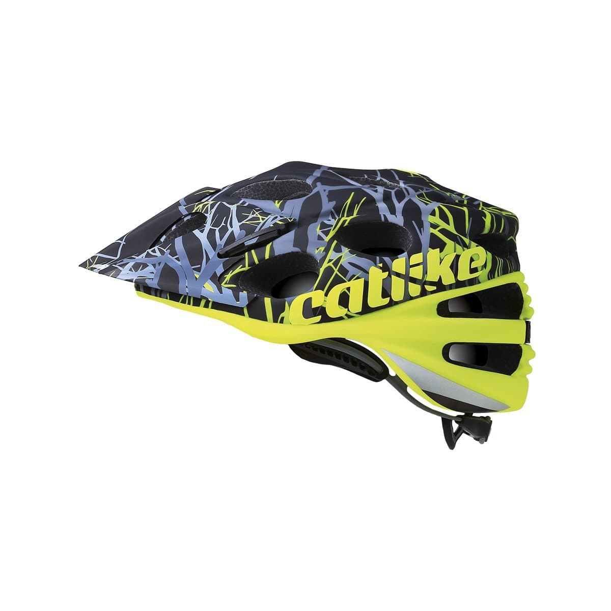 GlobalNiche® CATLIKE Leaf 2C Fluo Bike Helmet, Yellow Flouro, Medium