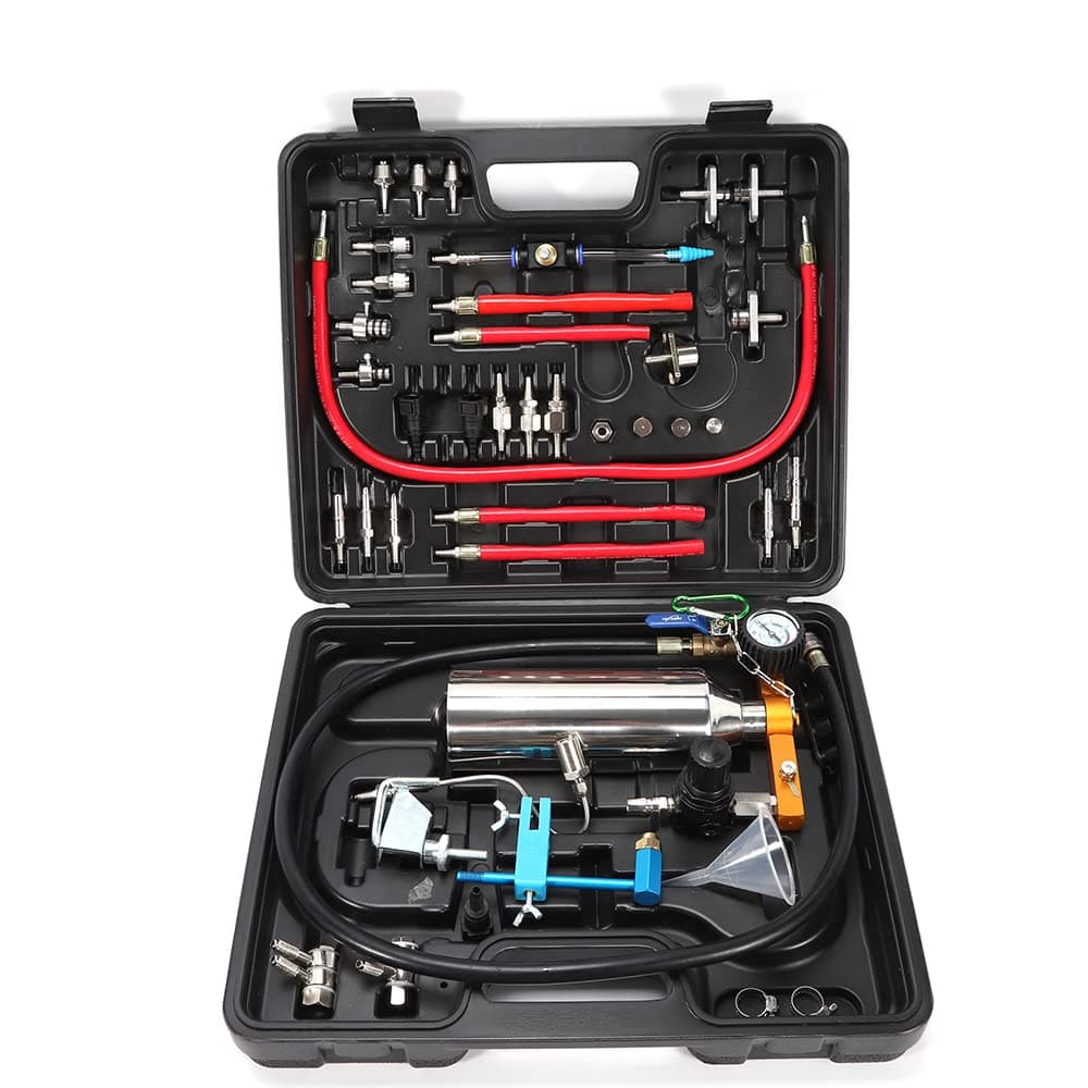 KANING Fuel Injector Cleaner Tool,GX100 40-50PSI Non-Dismantle Fuel Injector Cleaner Tester Fuel System for Petrol FEI Throttle USA Stock