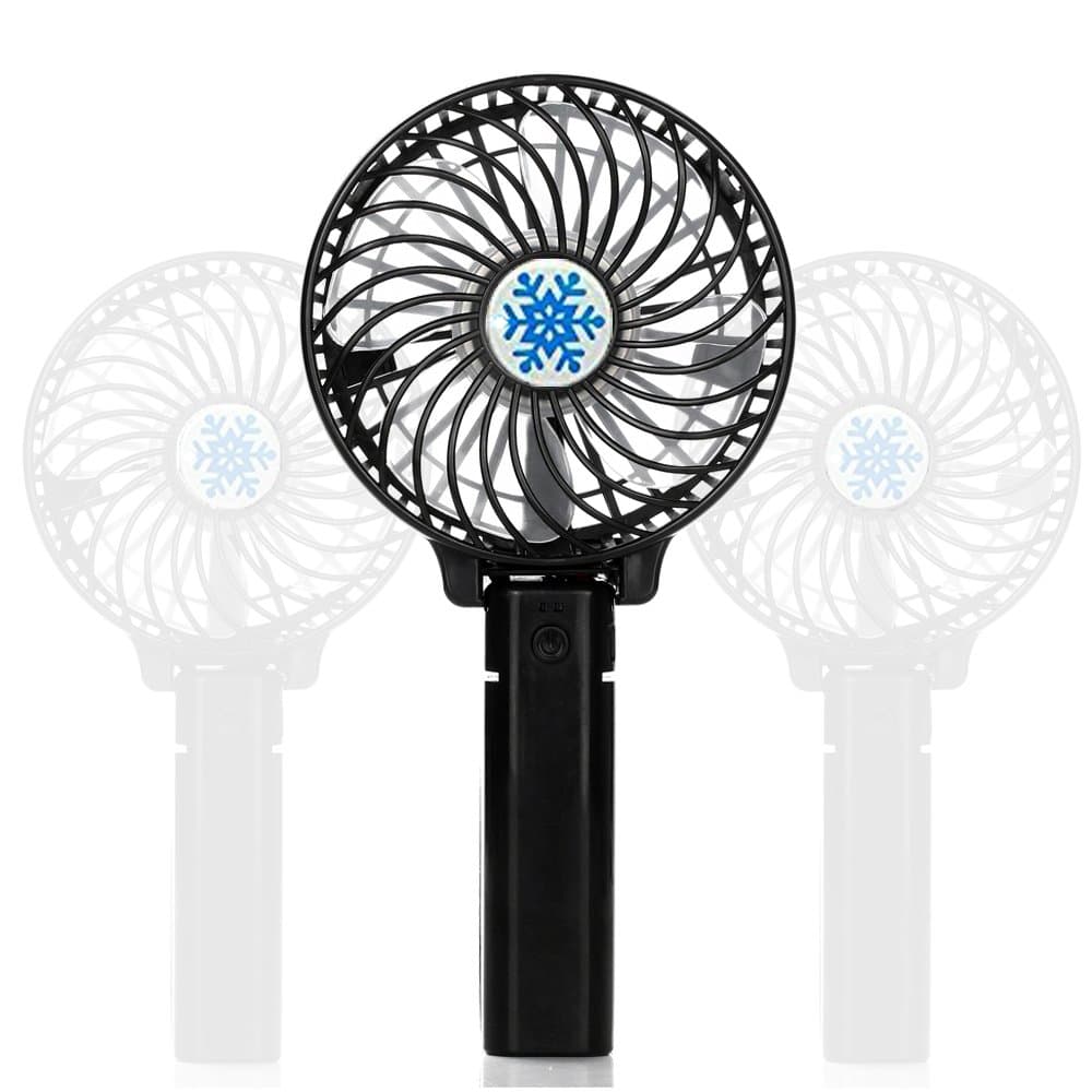Rixow Excellent High-Frequency Portable and Foldable Silent Mini Hand Fan – Black