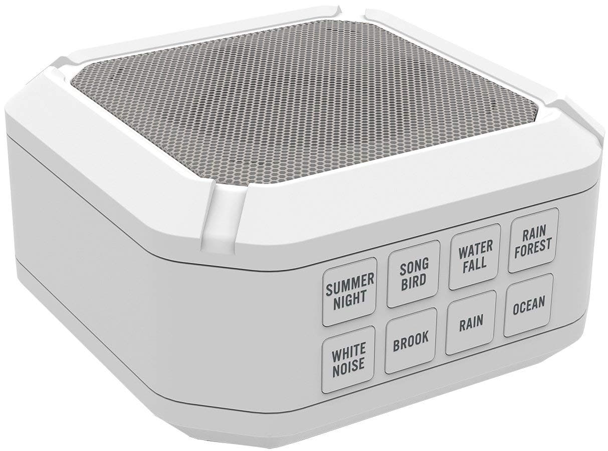 Big Red Rooster Portable White Noise Sound Machine | Sound Machine For Sleeping & Relaxation | 8 Natural & Soothing Sounds | Operates On 3 AA Batteries | Sleep Sound Therapy for Home, Office or Travel