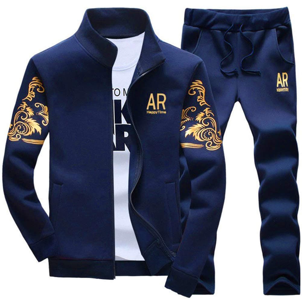 AOTORR Men's Tracksuit Athletic Sports Casual Full Zip Warm Jogging Sweatsuit