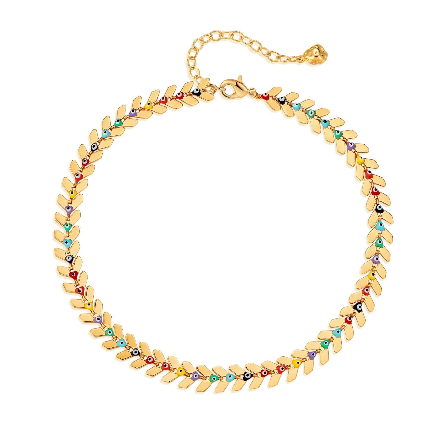 MYEARSWomen Gold Anklet Dangle Dainty Foot Chain 14K Gold Filled Summer Boho Beach Simple Cute Jewelry Gift