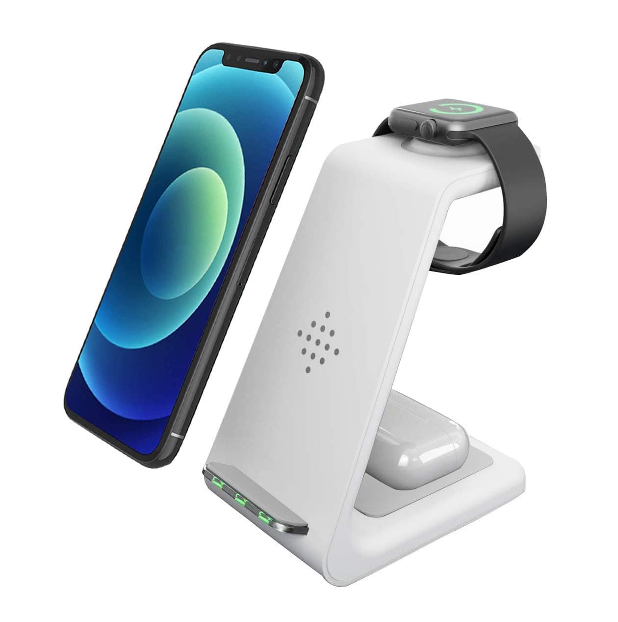 Wireless Charger iPhone,3 in 1 Fast Wireless Charging Station Stand Dock Pad for Apple Watch Ultra/8/7/6/SE/5/4/3/2,Airpods Pro,iPhone 16/15/15 Pro Max/14/13/12/11/X Phone,Women Men Father Mother Gift