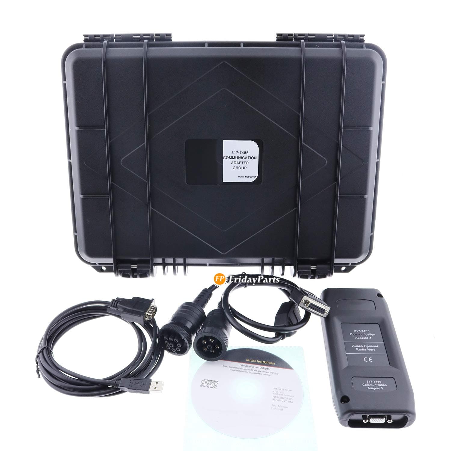 Communication Adapter Group ET-3 III 317-7485 for Caterpillar CAT Heavy Equipment Diagnostic Test Tool (Without 14 Pins Line)