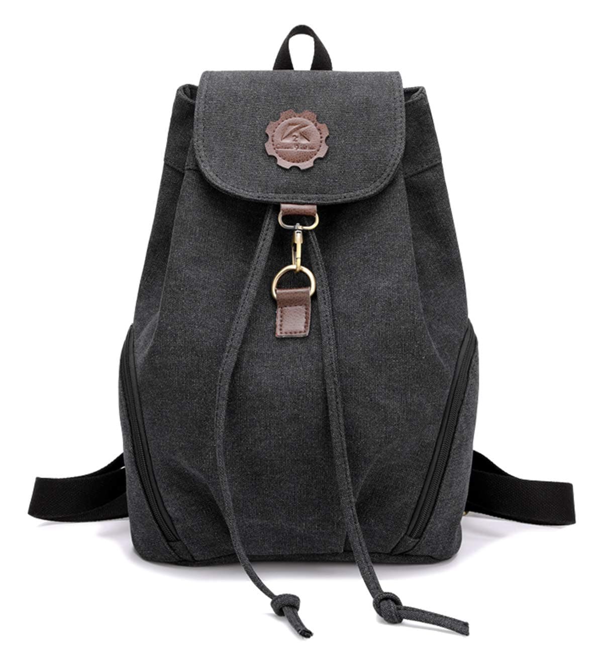 Tom Clovers Canvas Backpack Retro Style Travel Satchel School Work Bag