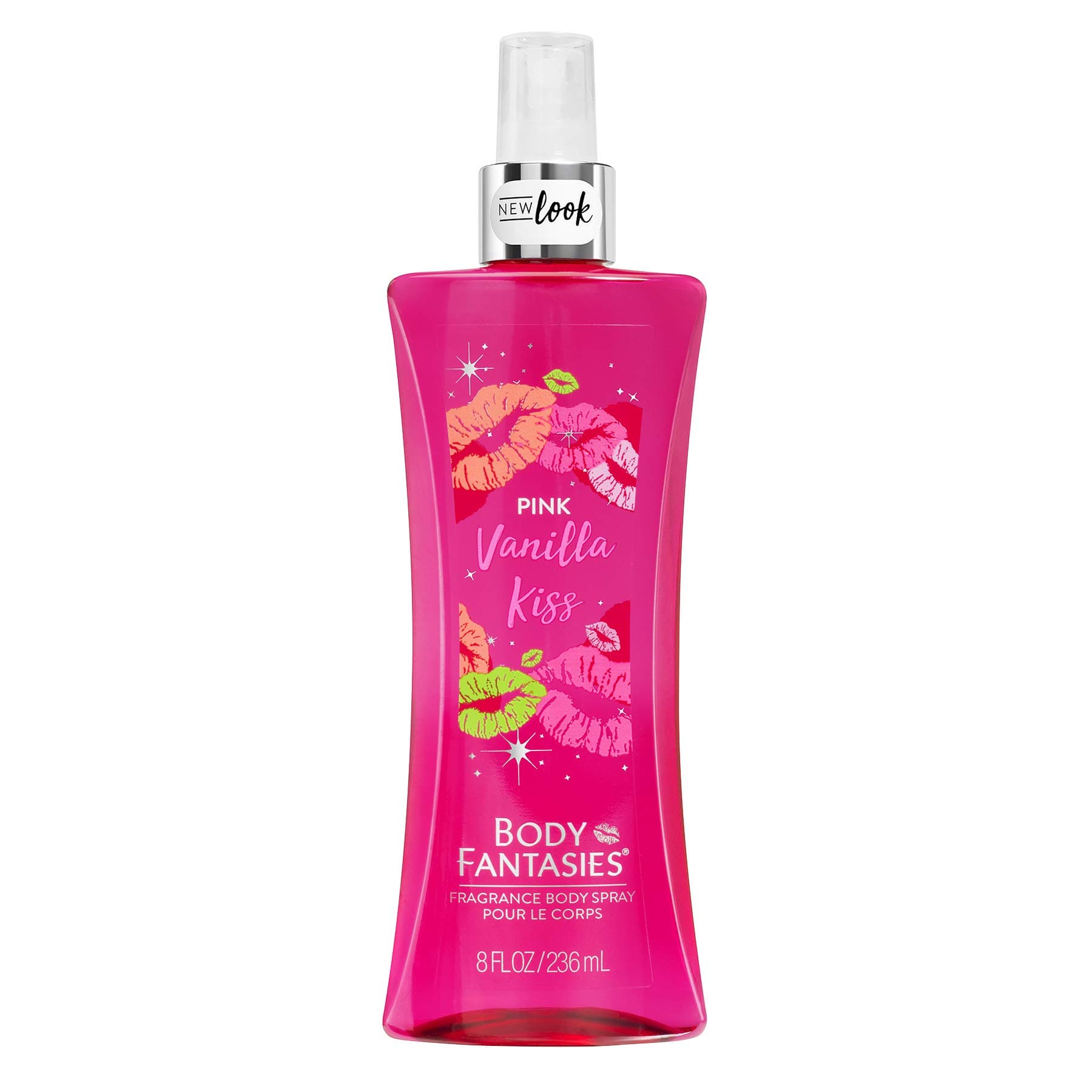 BODY FANTASIES SIGNATURE Fragrance Body Spray, Pink Vanilla Kiss Fantasy, 8 Fluid Ounce
