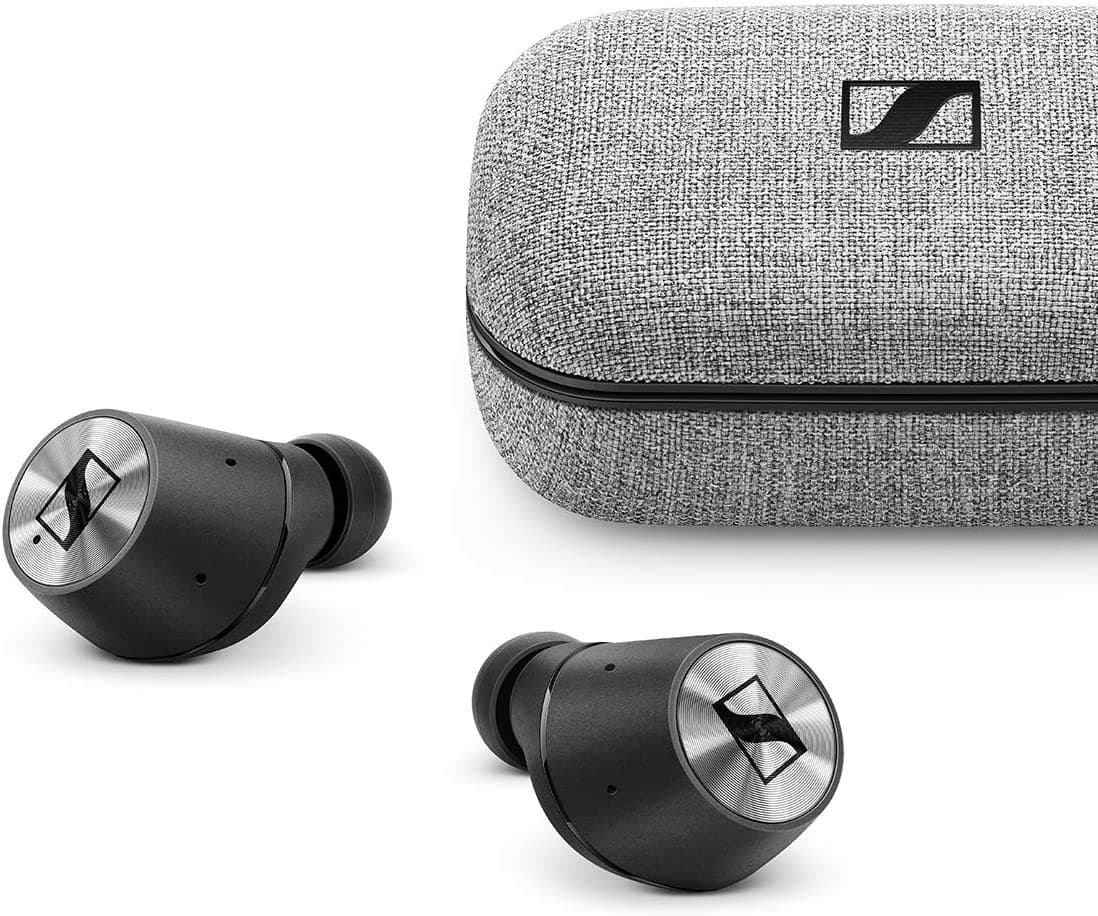 Momentum Bluetooth Truly Wireless in Ear Earbuds with Mic, Multi-Touch Fingertip Control (Black)