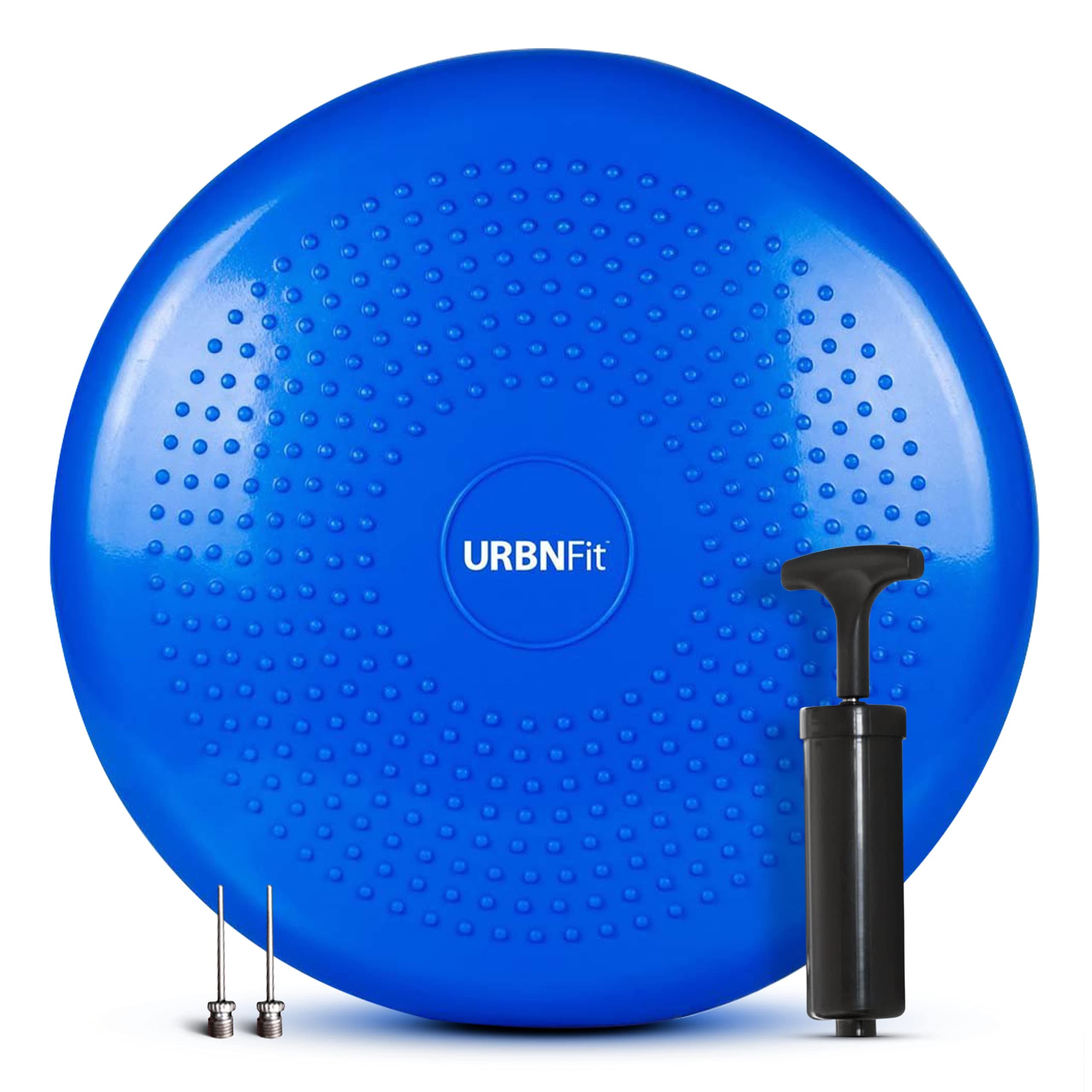 URBNFit Wobble Cushion - Balance Disc for Core Stability, Strengthening, Physical Therapy Exercise, Office Chair or Kids Classroom - Sensory Wiggle Seat Pad w/Air Pump