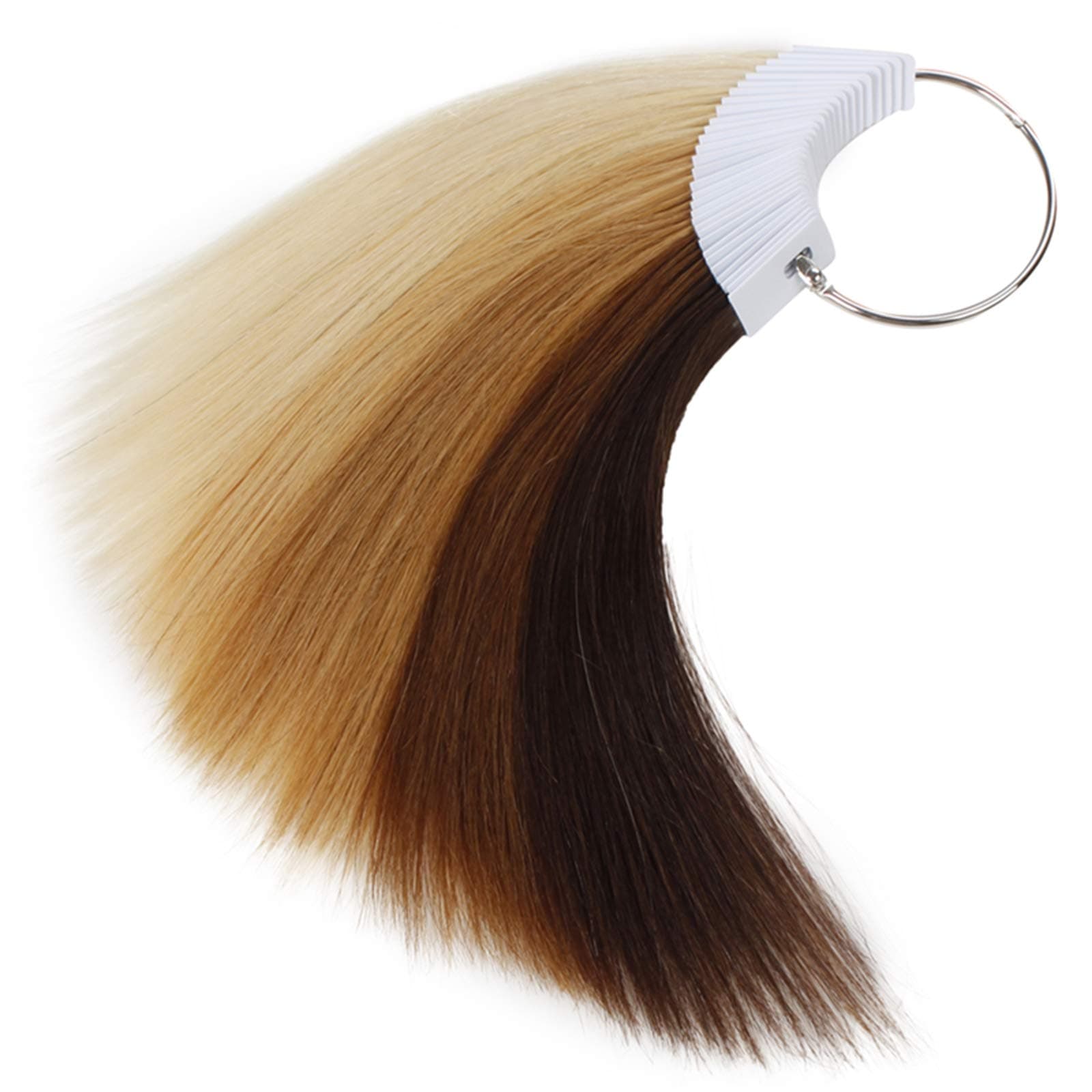 Hair Swatches for Testing Color, 6 Different Levels, Sample Kit for Salon, Natural Remy Human Hair, 8 Inch 30 Pieces per Pack