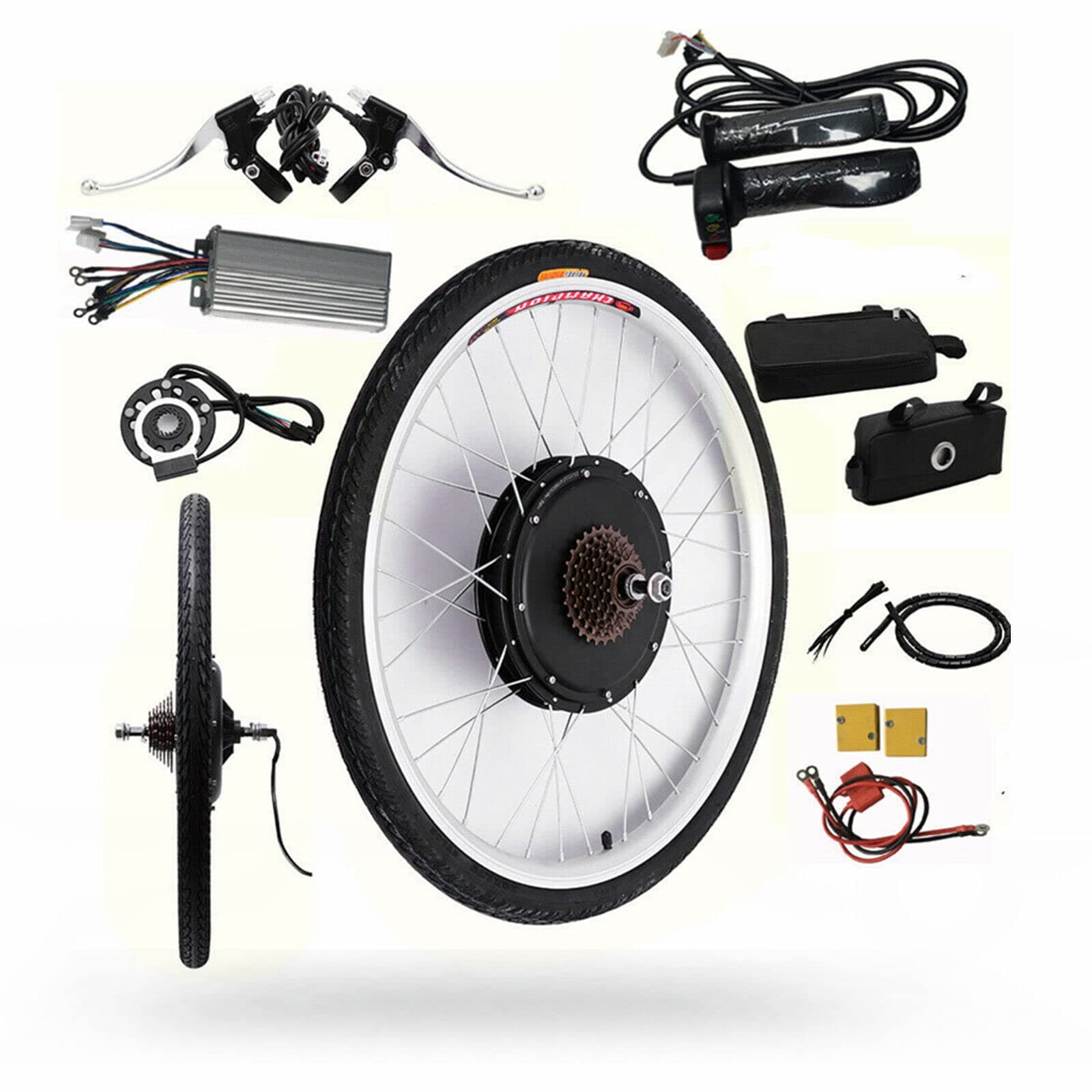 HarBin-Star 48V 1000W Electric Bike Conversion Kit E-Bike Conversion kit,26" Rear Wheel Electric Bicycle Motor Conversion Kit E-bike Cycling Hub