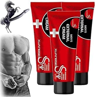 XBS Mens External Cream - 2023 New Men's Energy Strength Massage Cream, Xbs Xuanbse Cream XXXL,Vitality Boost Cream, All Night Powerful Delay Lasting Performance (3PC)