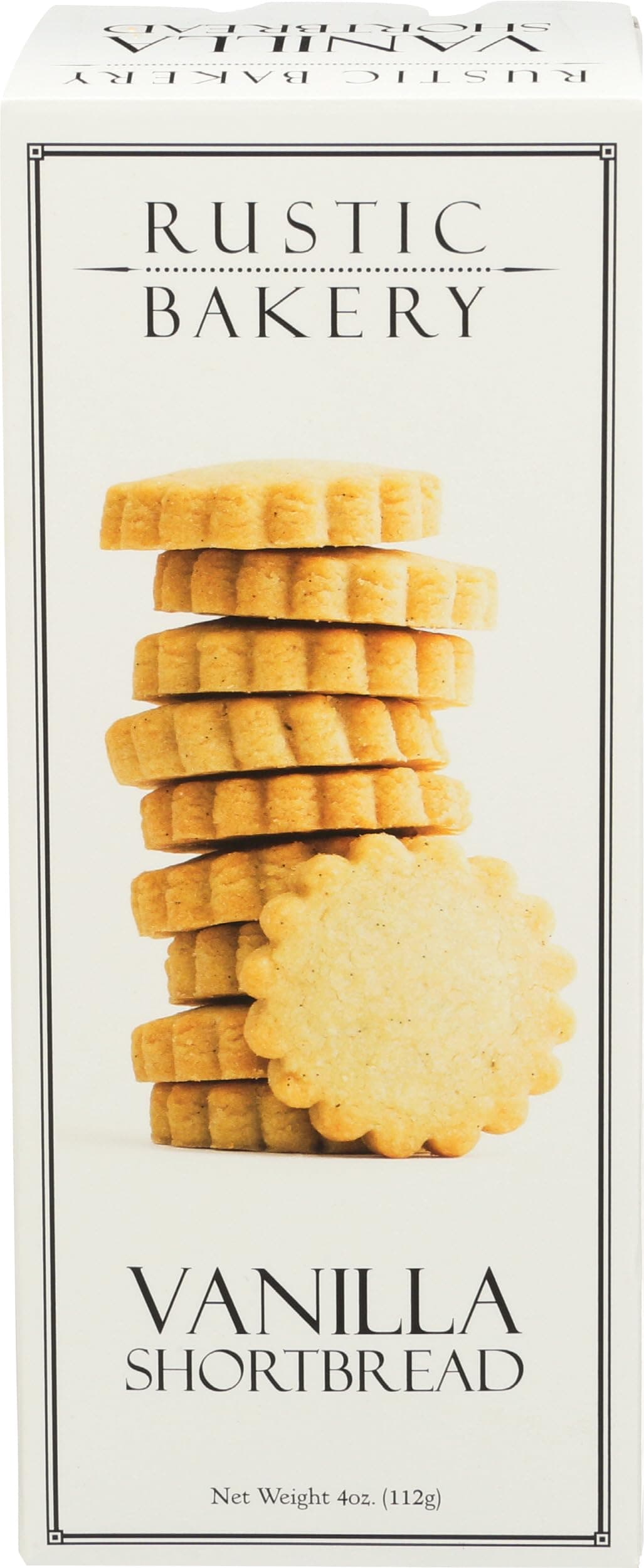 Rustic Bakery Handmade Cookies, Tahitian Vanilla Bean Shortbread, 4 oz