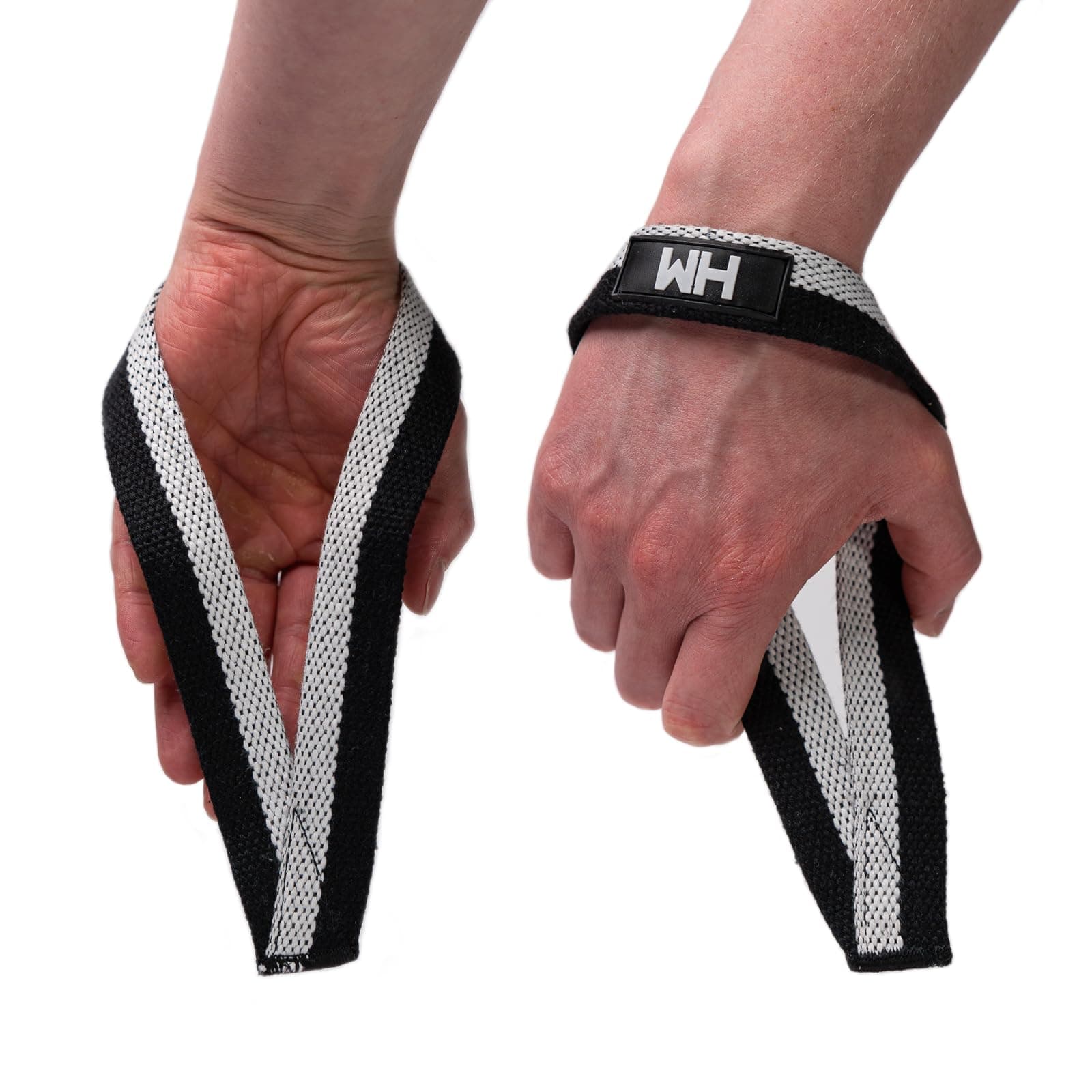 Weightlifting House Wrist Straps for Olympic Weight Lifting, Bodybuilding, Snatch, Pulls and Deadlifts. Weight Lifting Workout Wraps for Men & Women. (Pink)