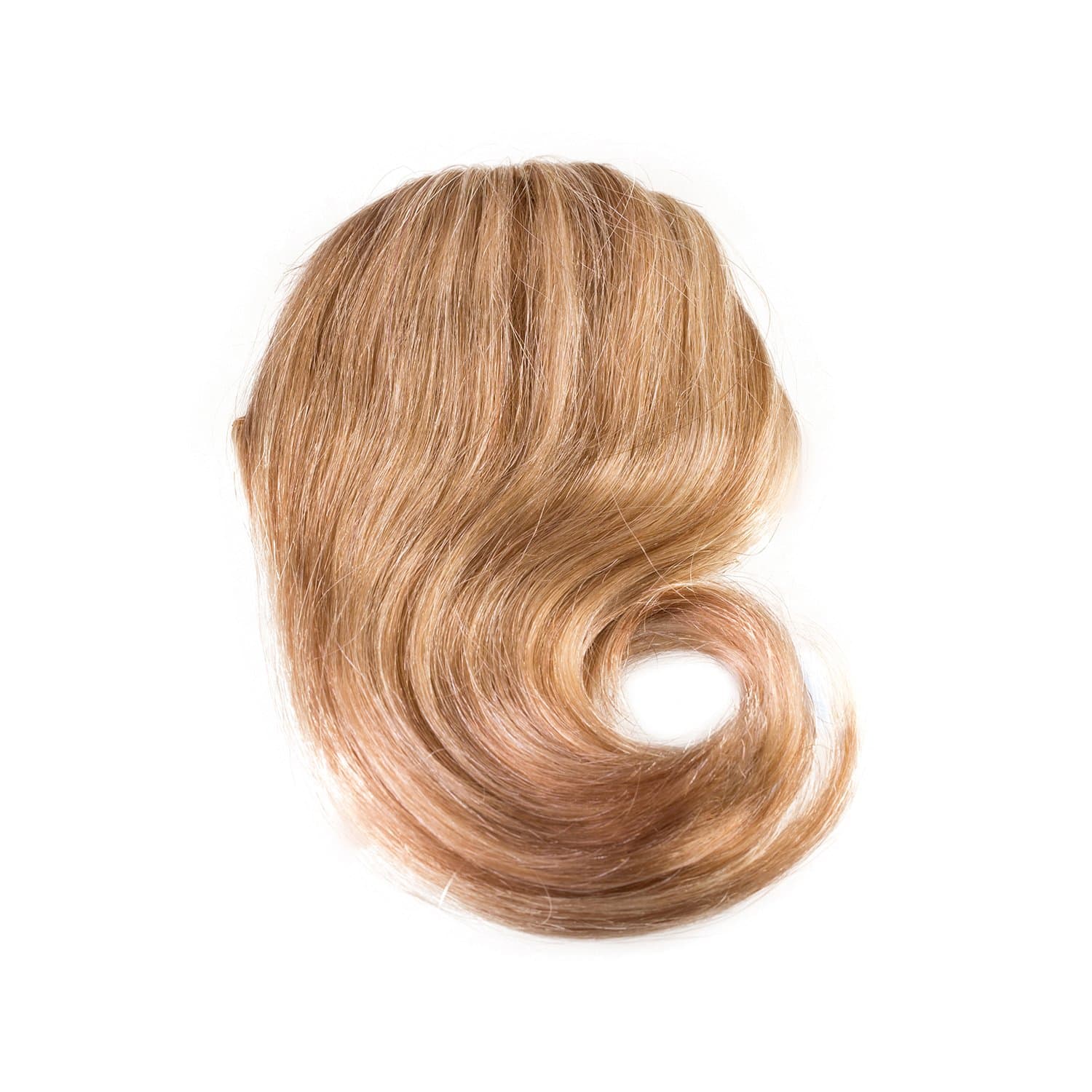 Sono 1 Count 100% Human Hair Straight Across Clip-In Bang Extensions, 12/600 Light Ash & Blonde