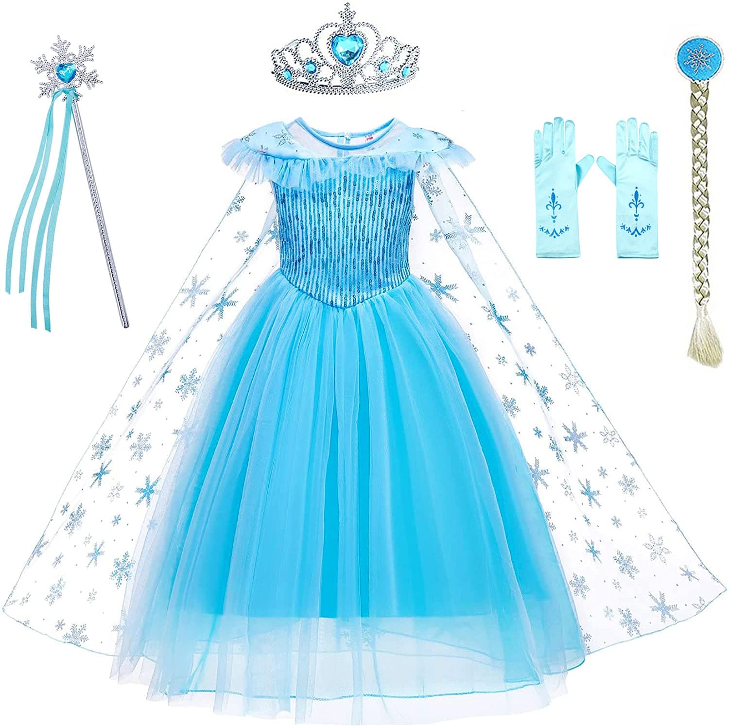 AvadyPrincess Dress for Girls Princess Costume for Kids Costume Halloween Birthday Party Dress Up