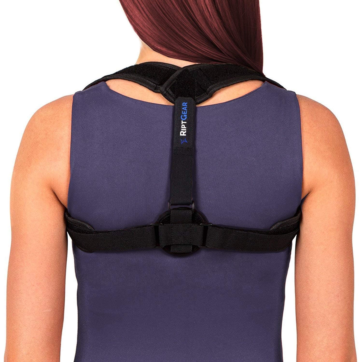 RiptGear Posture Corrector For Women and Men - Adjustable Back Brace for Posture Correction - Back Straightener Trainer Posture Strap with Shoulder Support