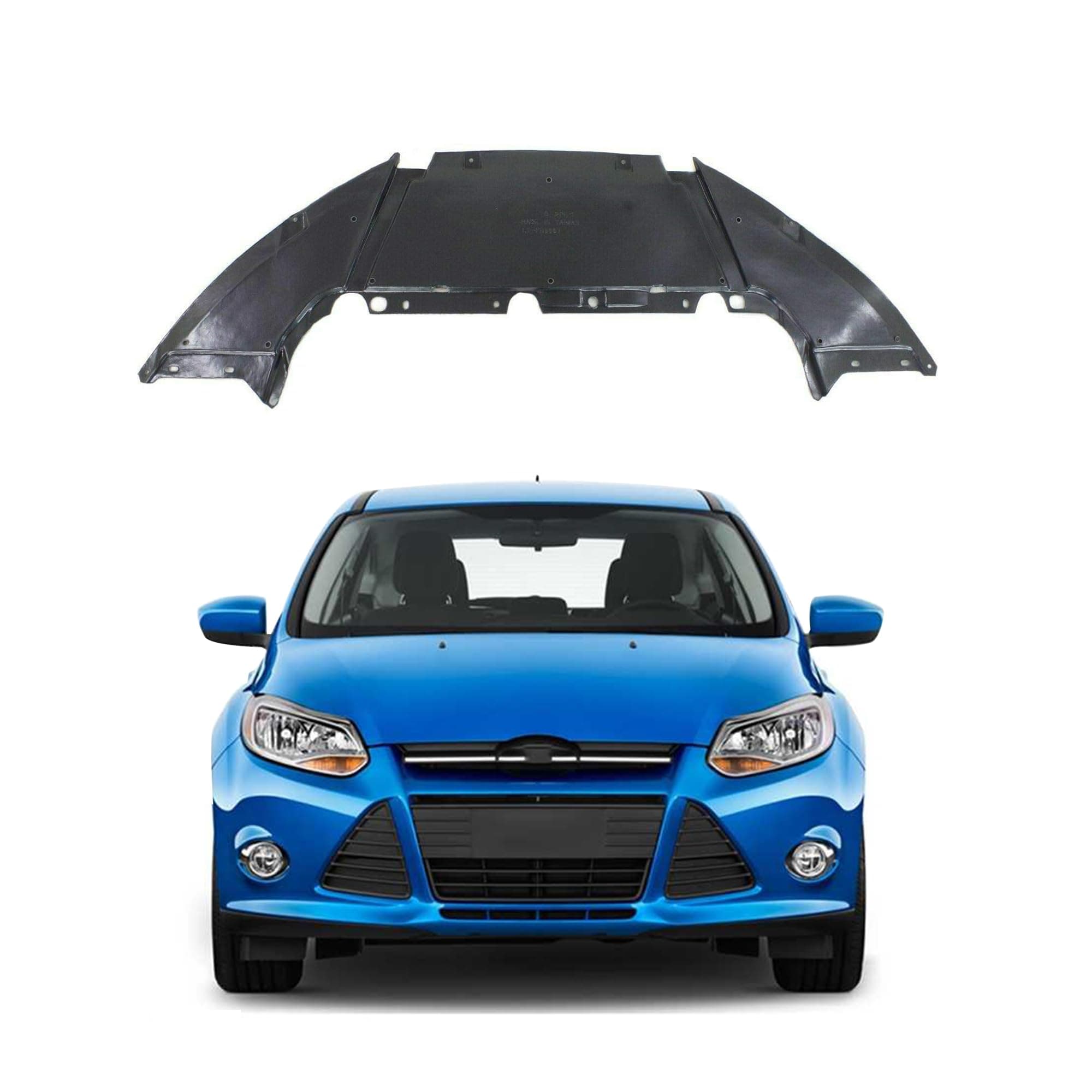 PartsFlow Front Engine Splash Shield for 2012 2013 2014 2015 2016 2017 2018 Ford Focus FO1228119