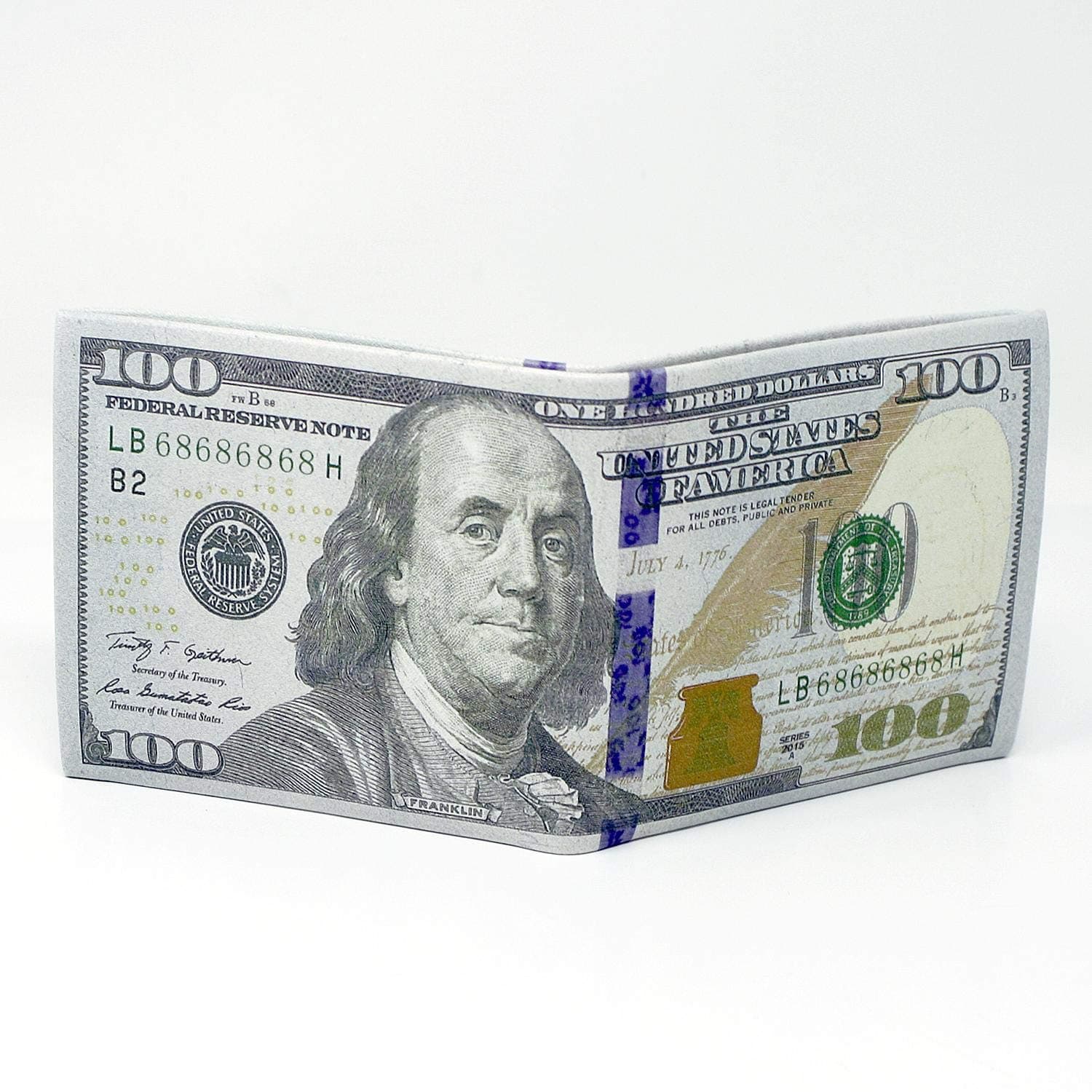One Hundred Dollar Wallet $100 Bill