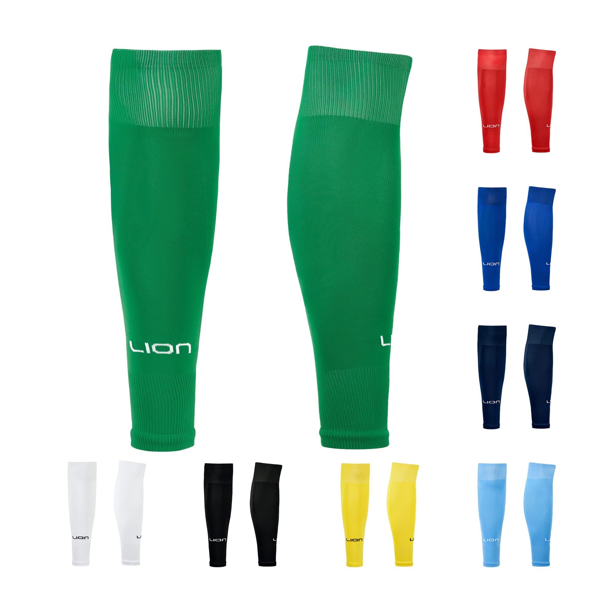 Kids/Youth Football Sock Sleeves To Accompany Grip Socks - Fits Over Calf/Shin Pads - Variety Of Colors To Match Your Team Kit