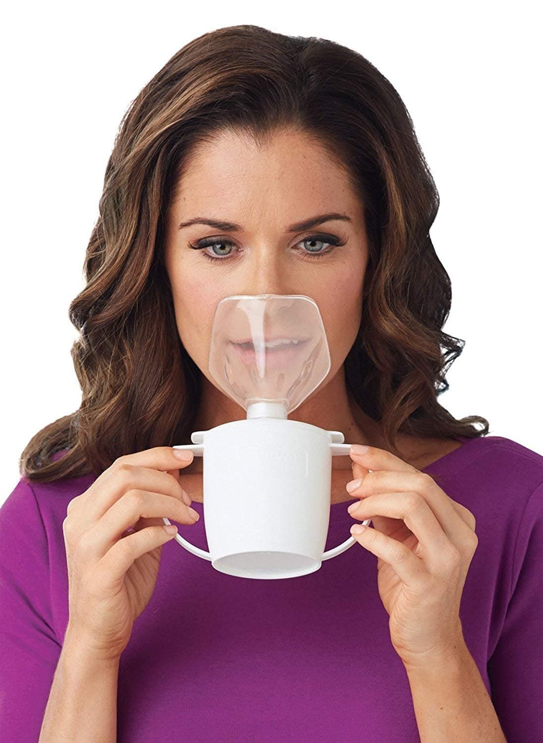 US Nordic Personal Steam Inhaler for Home Daily Use, Reusable, Safe & Easy to Use, Nasal Congestion Steamer, Warm Mist Humidifier for Kids & Adults