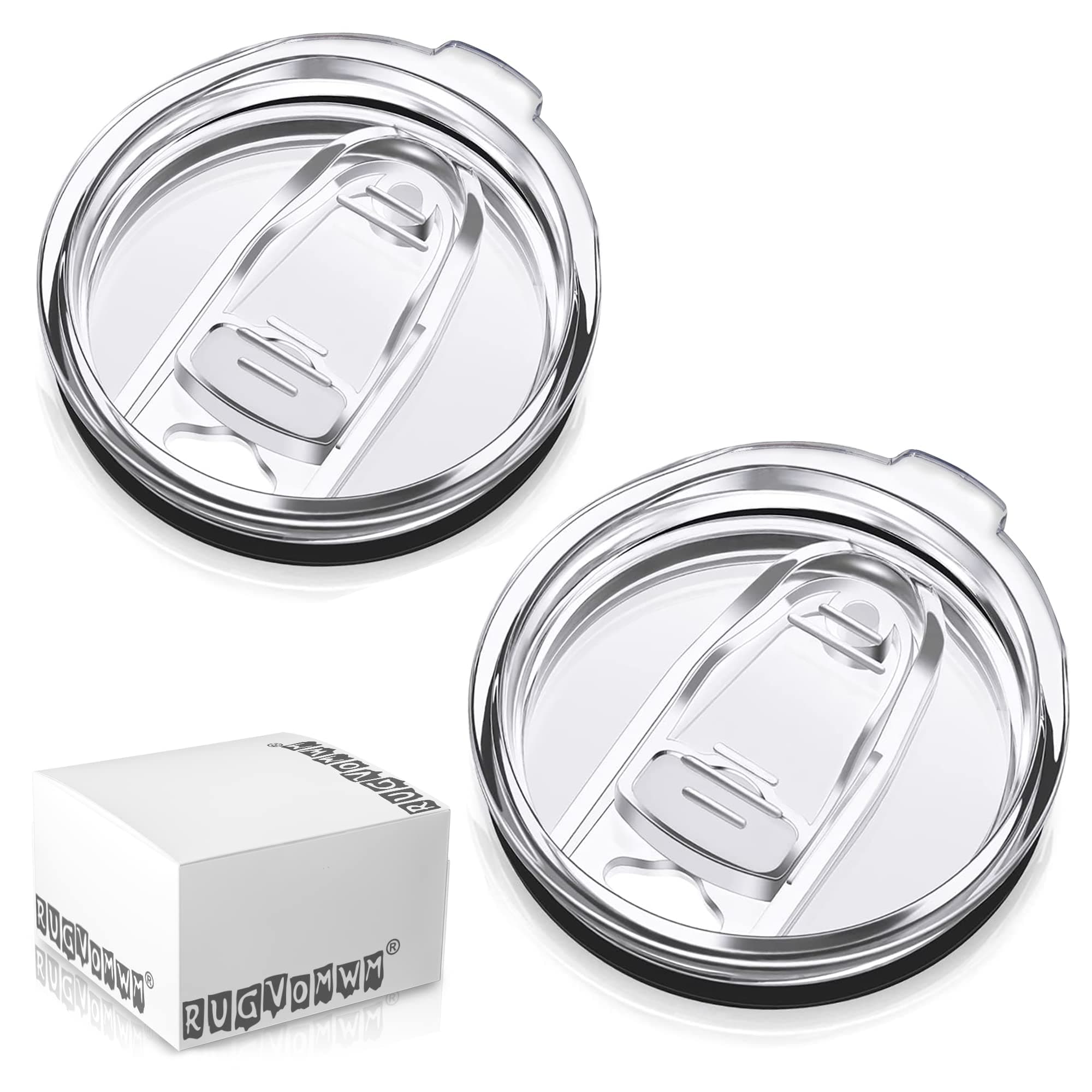 30 OZ - 2 Pack Yeti Lids 30 oz Replacement Lid - Spill Proof Yeti Tumbler Lid - Yeti Replacement Lids，Fit 30 oz Rtic Lid、Yeti Lid and More - 3.7~3.74 Inch Diameter