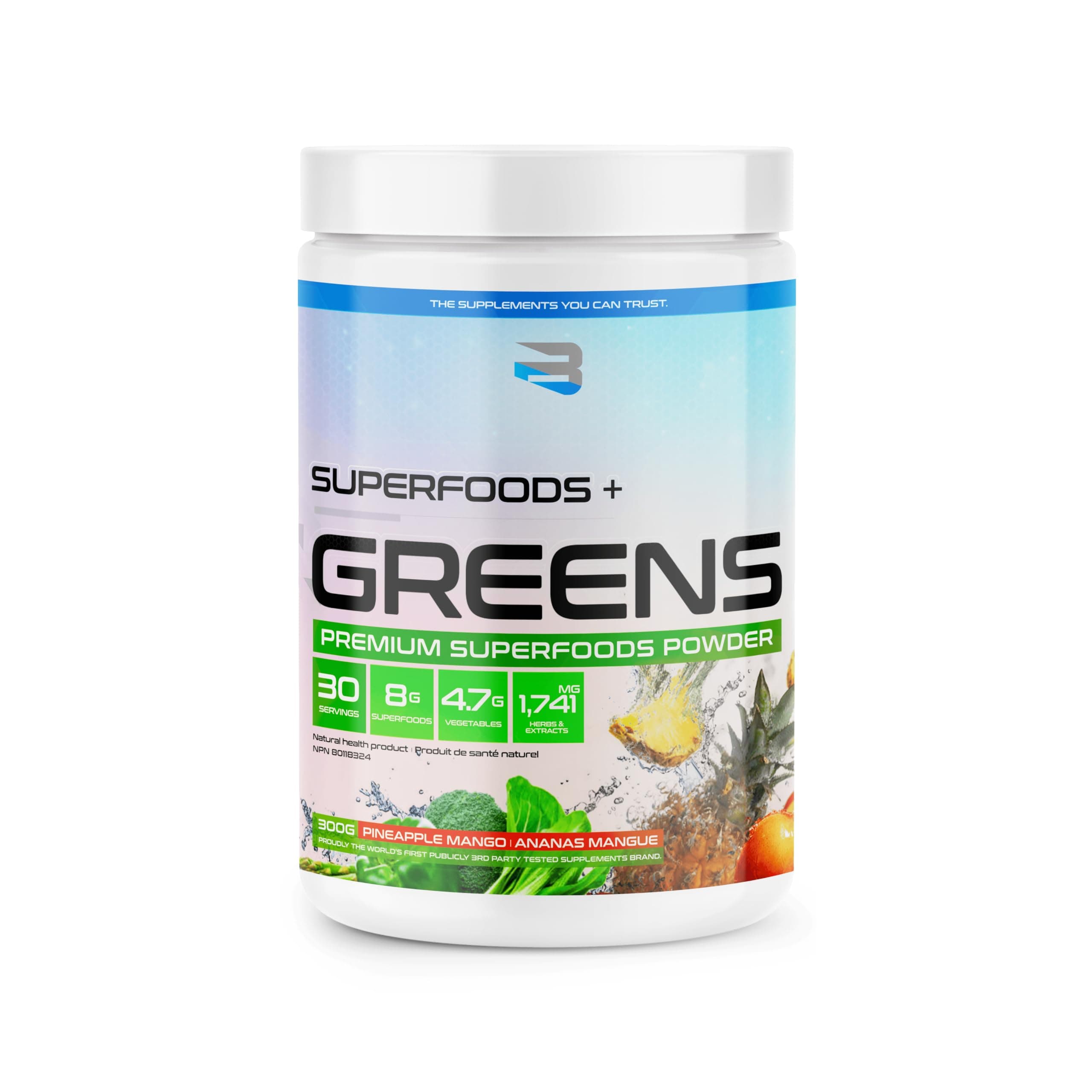 Superfoods+Greens- Superfood Blend | Boost Energy, Immunity, and Digestion | Rich in Antioxidants & Essential Nutrients! (Citrus Blast) (Pineapple Mango)