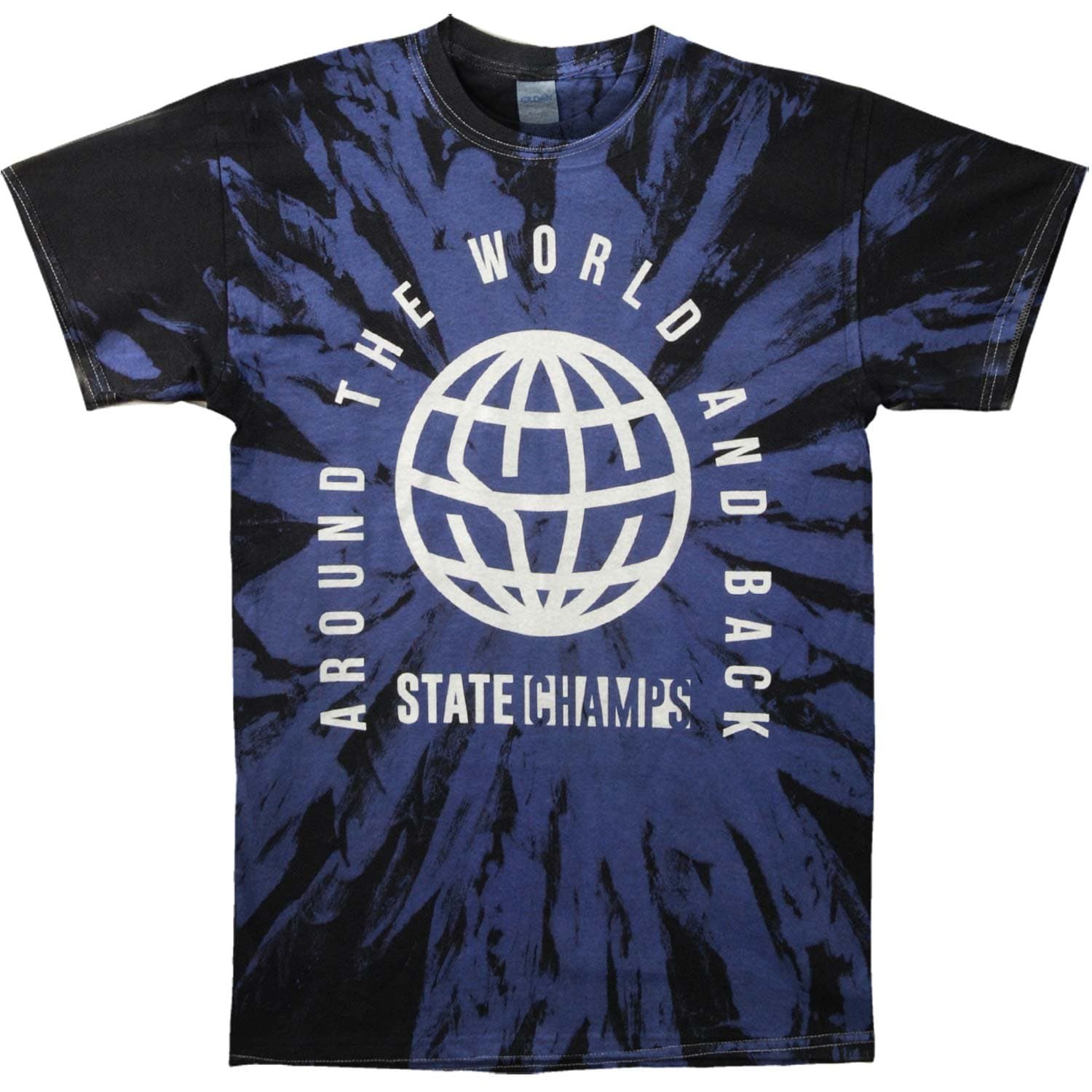 State Champs Men's Global Tie Dye T-shirt X-Large Blue