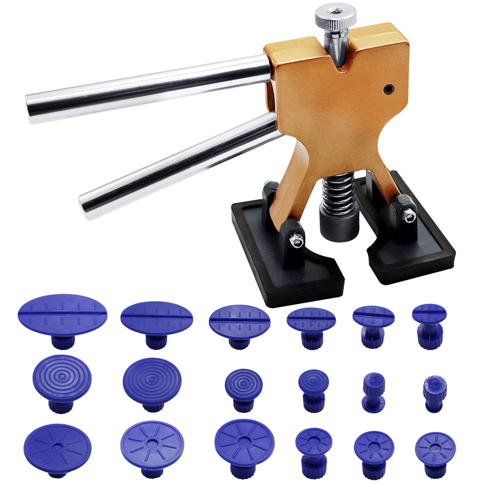 Car Dent Puller Kit, Paintless Dent Removal Kit, Car Dent Repair Kit, Car Dent Remover Lifter with 18 PCS Dent Puller Tabs, Auto Body Dent Remover Tool for Car Motorcycle Refrigerator
