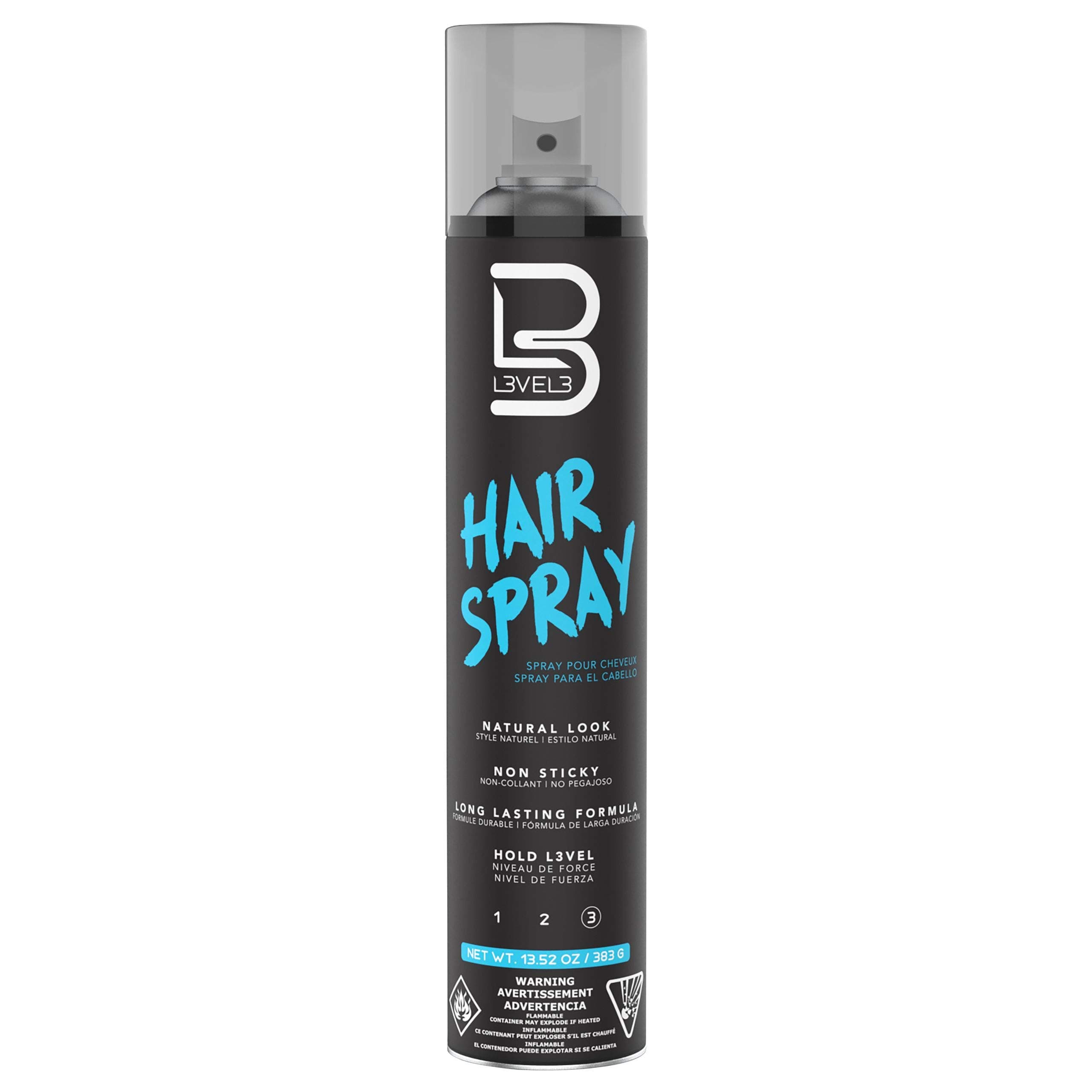 Level 3 Hair Spray - Long Lasting and Strong Hold - Great for Men and Women - Level Three - Suitable for All Hair Types (Hair Spray, 12.95 Fl Oz (Pack of 1)