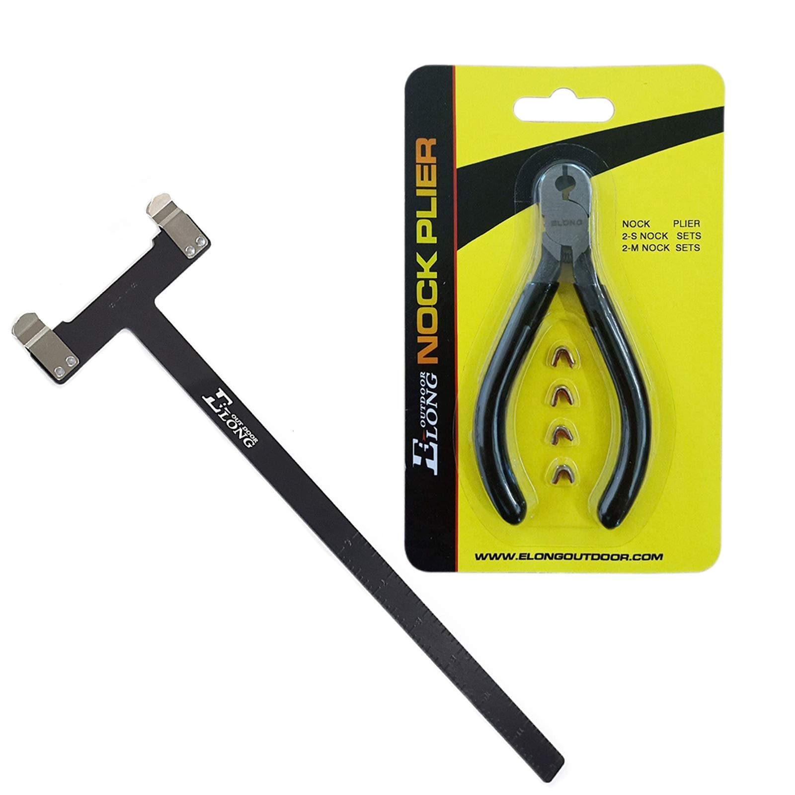 Nock Pliers Set, 4 String Nocking Points, Bow T Square Shooting Target Practise