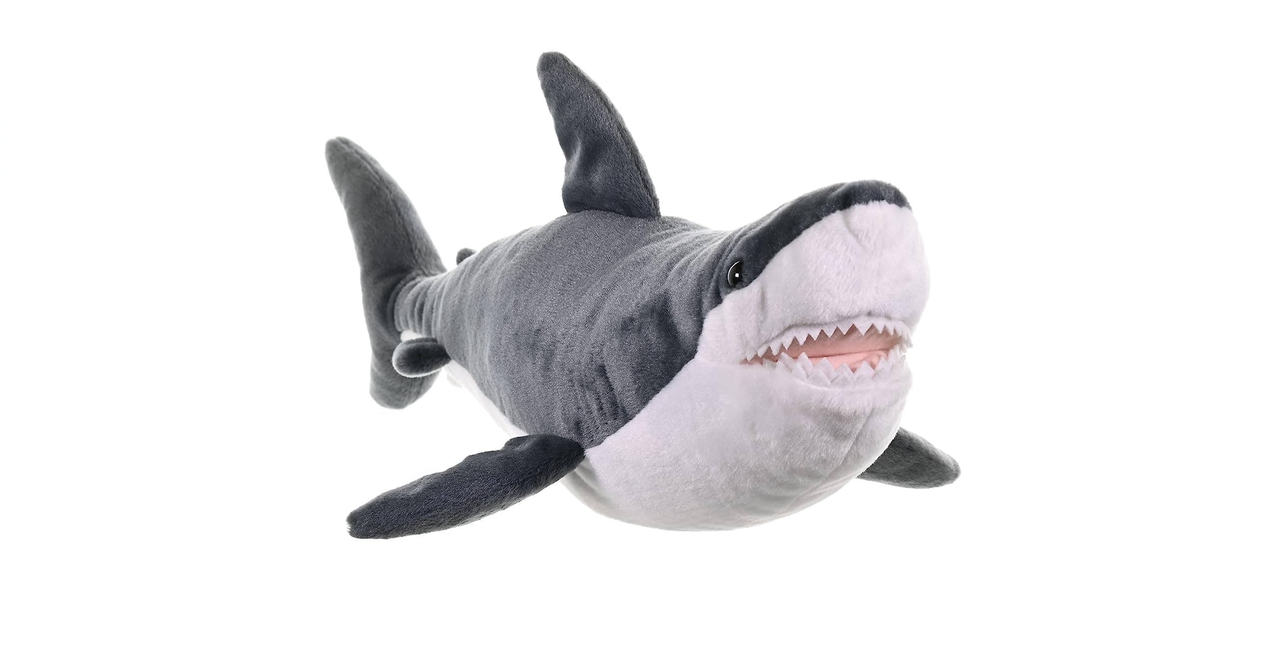 Wild Republic Great White Shark Plush Stuffed Animal Toy, Gifts for Kids, Cuddlekins 20 Inches